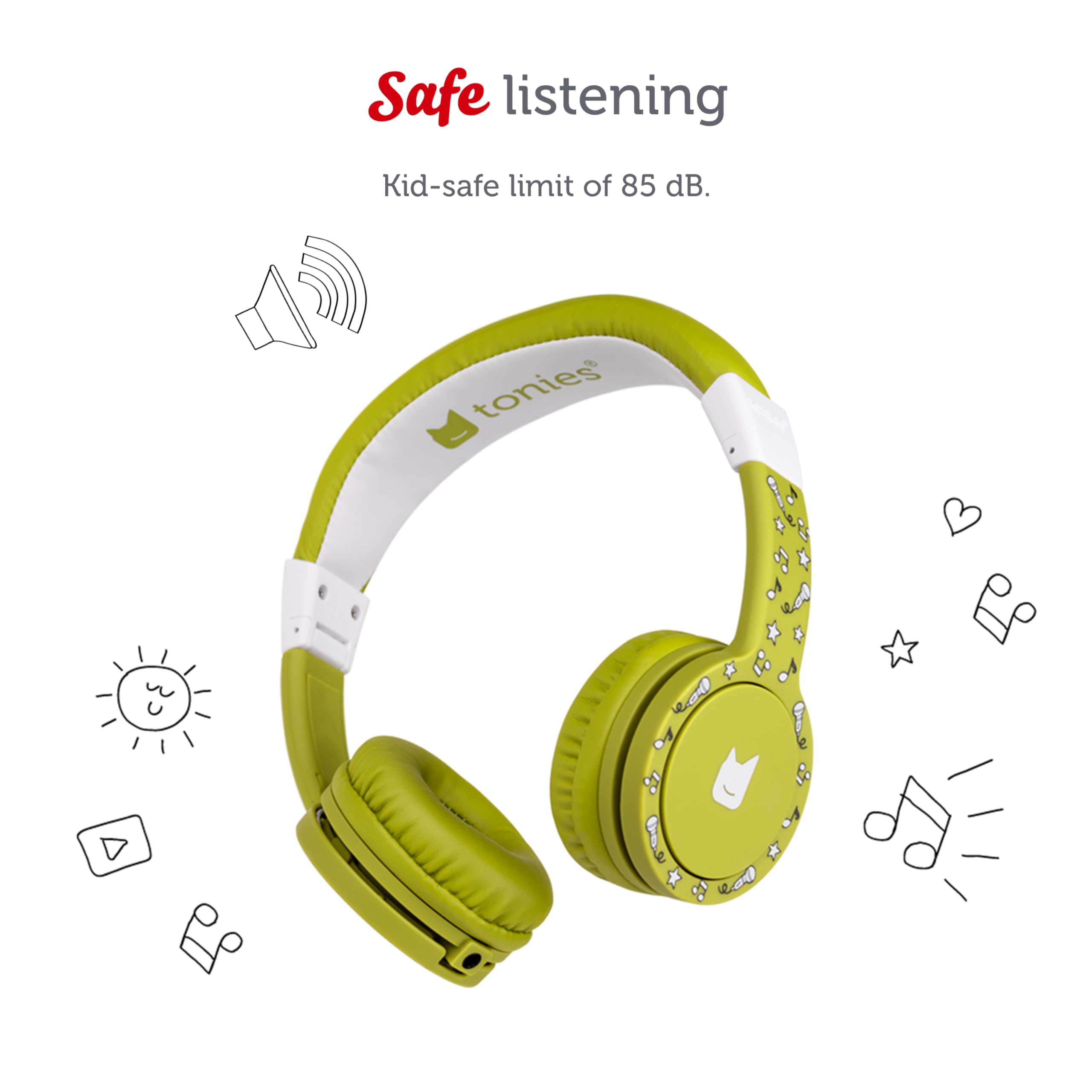 Foto 4 pulgar | Auriculares Plegables Tonies Con Cable Para Niños, Color Verde - Venta Internacional.
