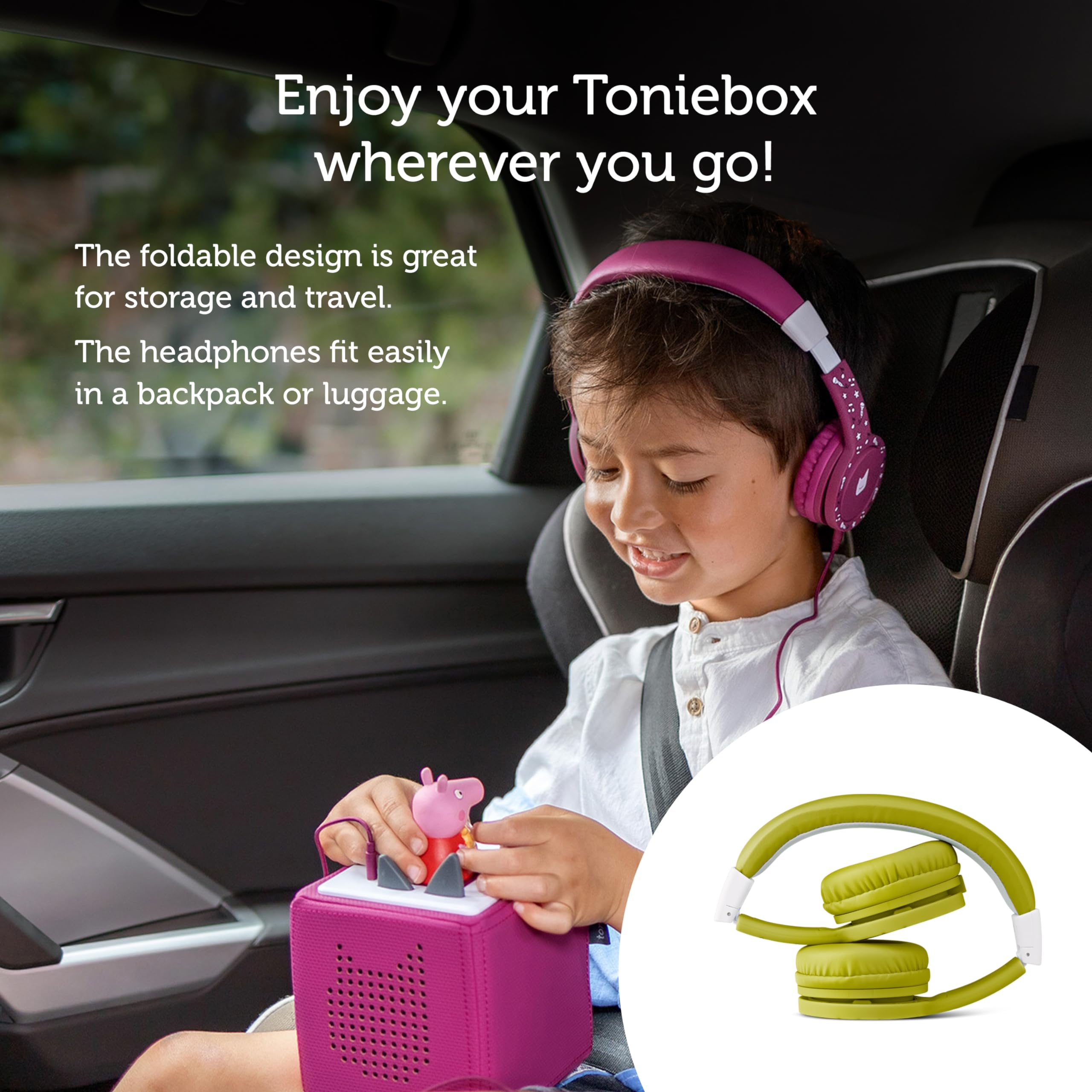 Foto 6 pulgar | Auriculares Plegables Tonies Con Cable Para Niños, Color Verde - Venta Internacional.