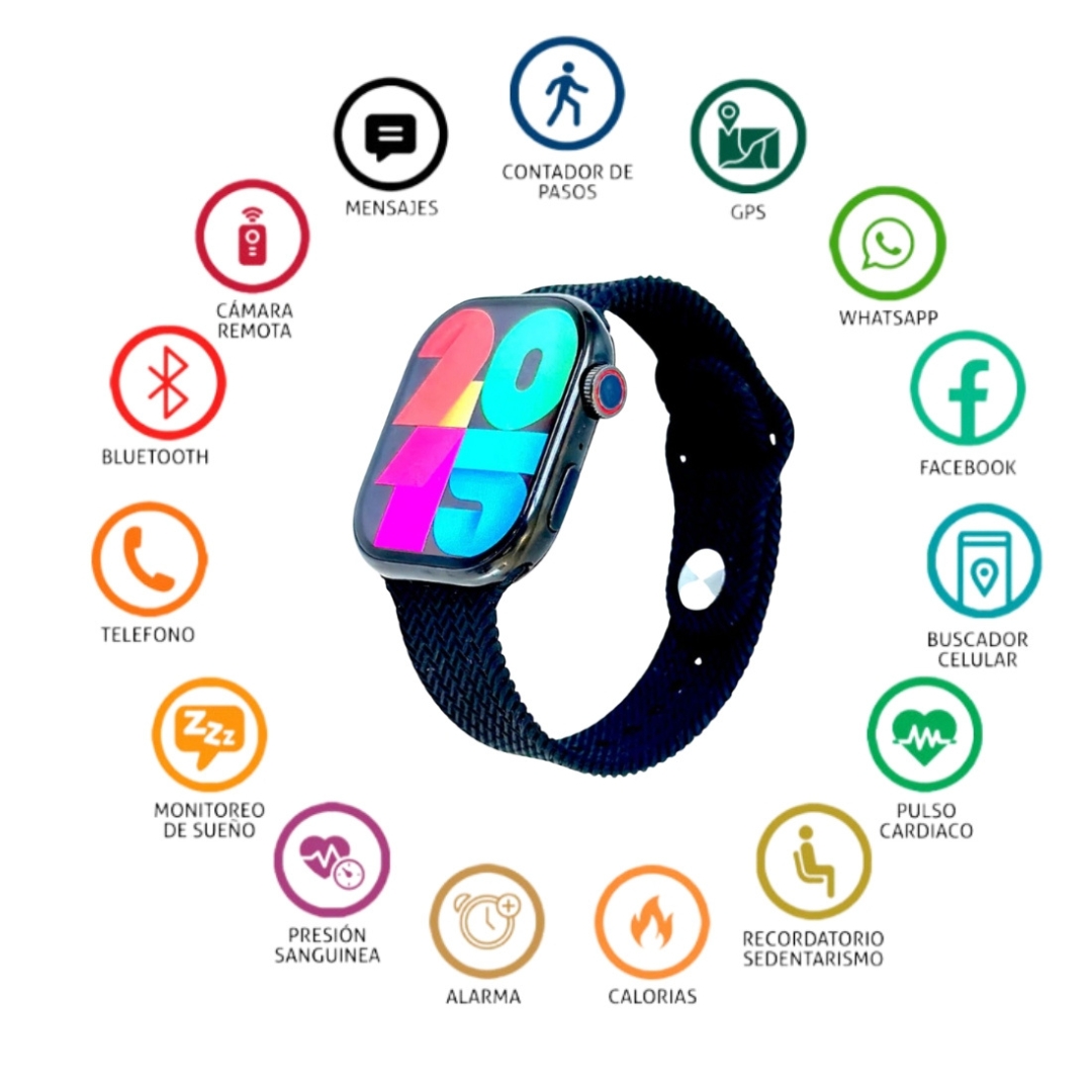 Foto 4 pulgar | Smartwatch Jw9  Negro con Dos Audífonos Air39 In Ear
