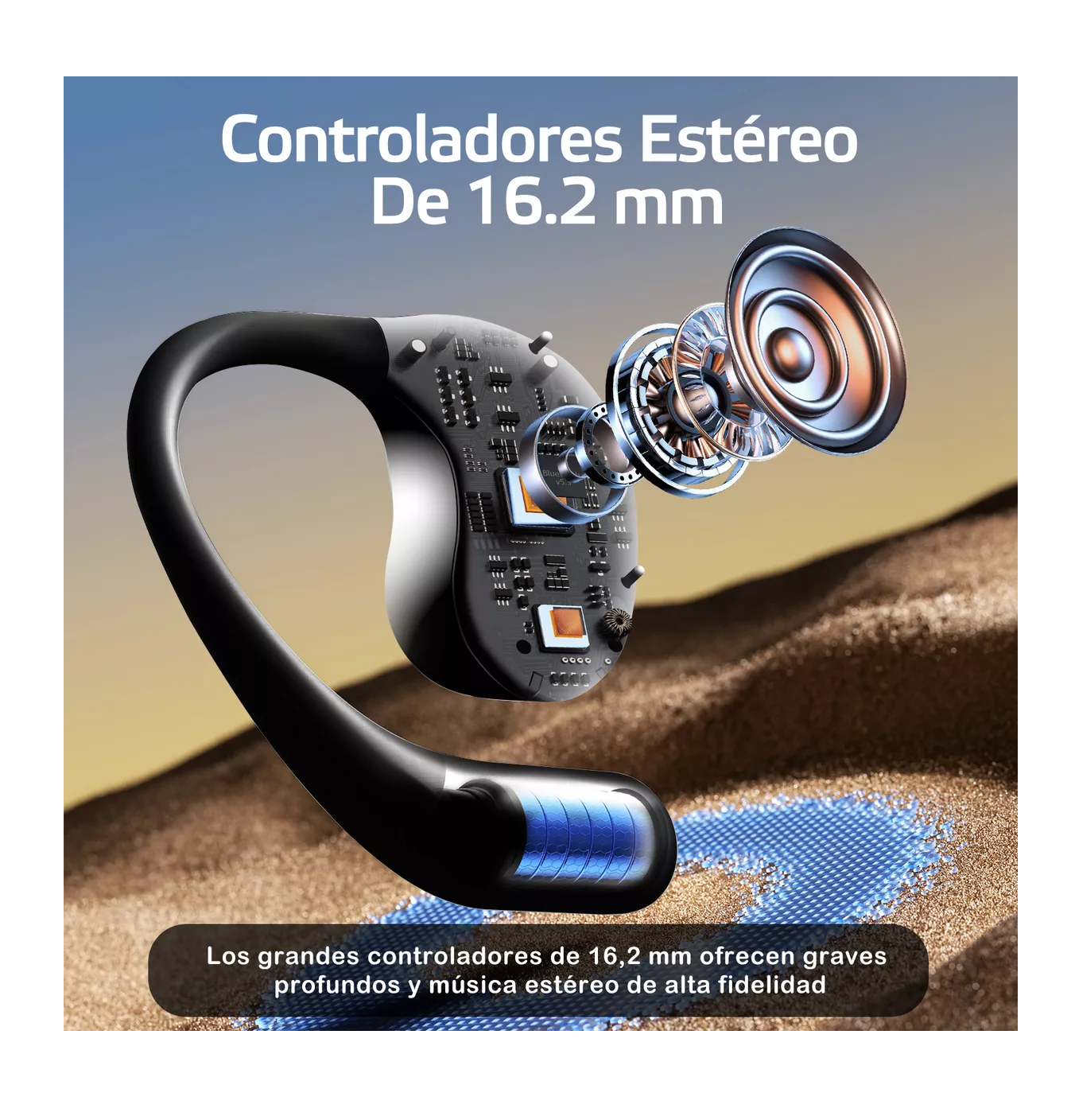 Foto 4 pulgar | Audífonos In-ear Inalámbricos Deportivos Auricular Bluetooth Negro
