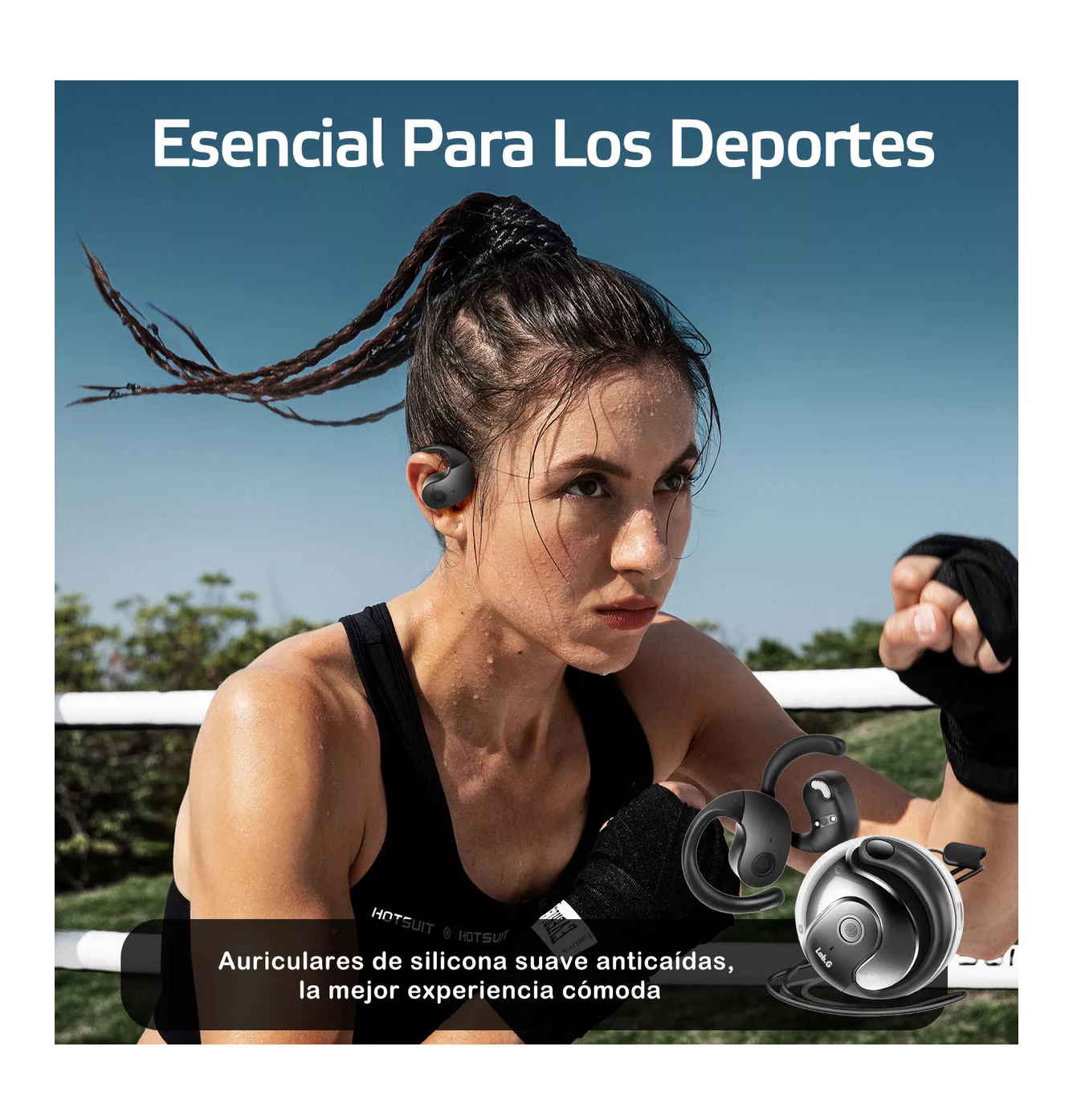 Foto 6 pulgar | Audífonos In-ear Inalámbricos Deportivos Auricular Bluetooth Negro