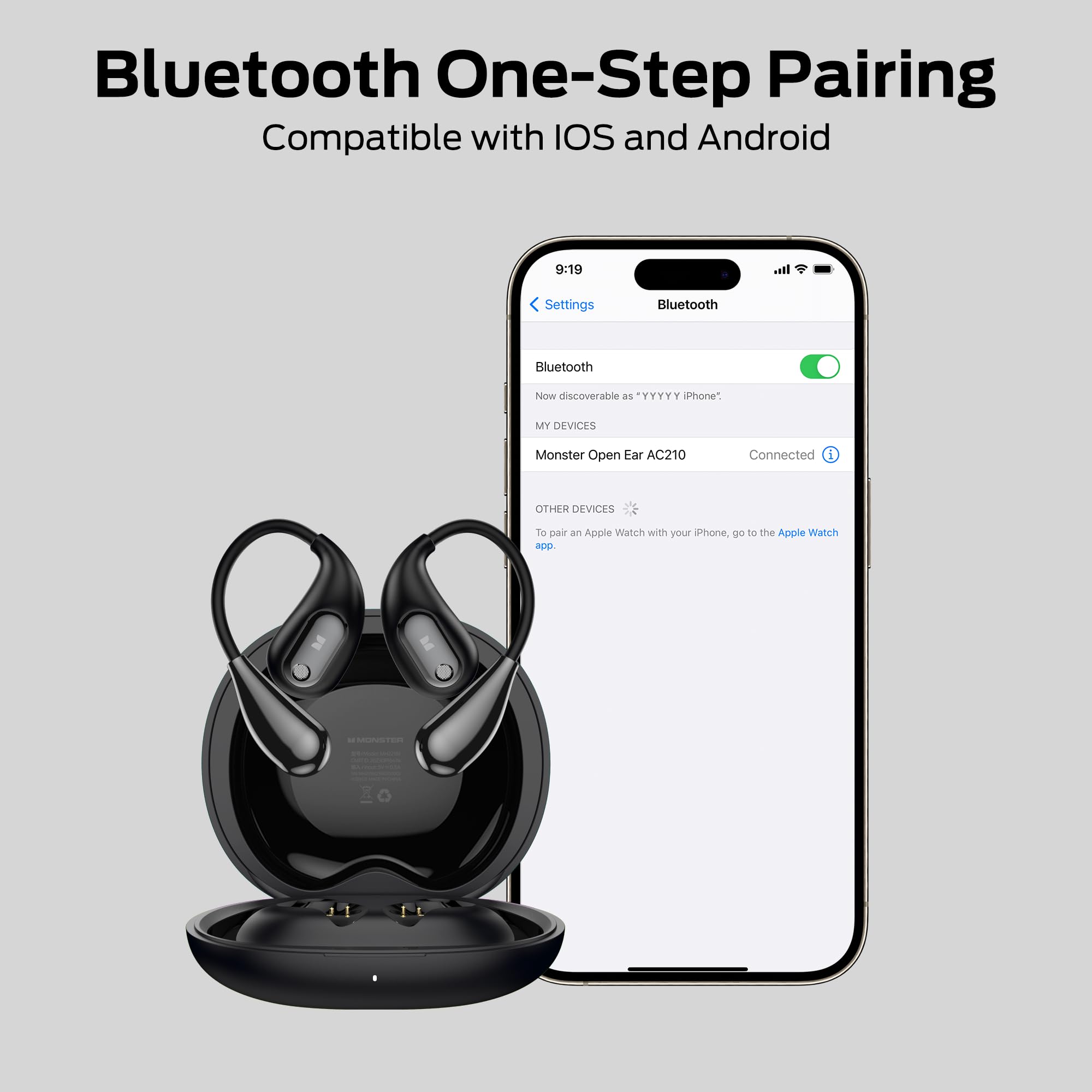 Foto 7 pulgar | Auriculares Abiertos Monster Ac210 Bluetooth 5.4 Ipx5 Impermeables - Venta Internacional.