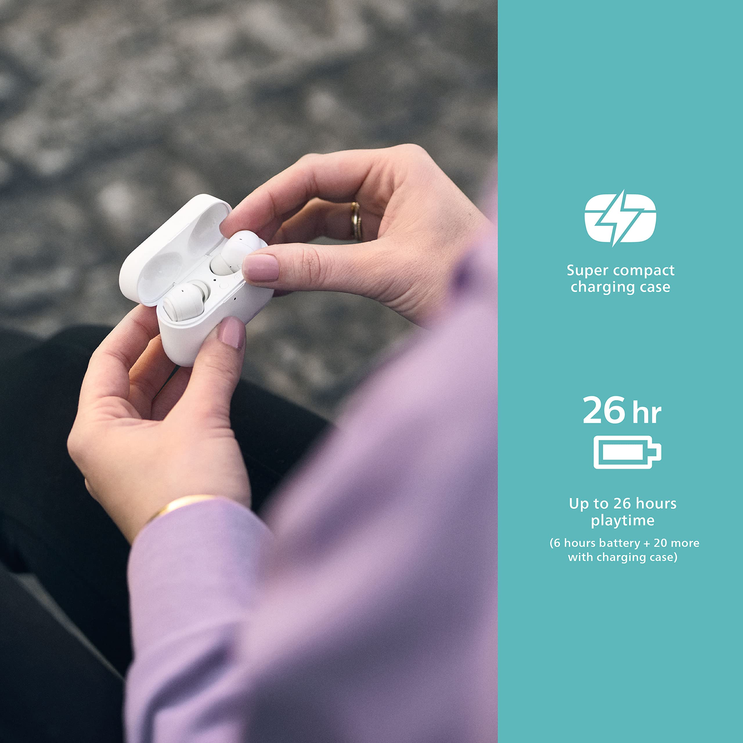 Foto 4 pulgar | Auriculares True Wireless Philips T3217 Con Micrófono Dual Blancos - Venta Internacional.