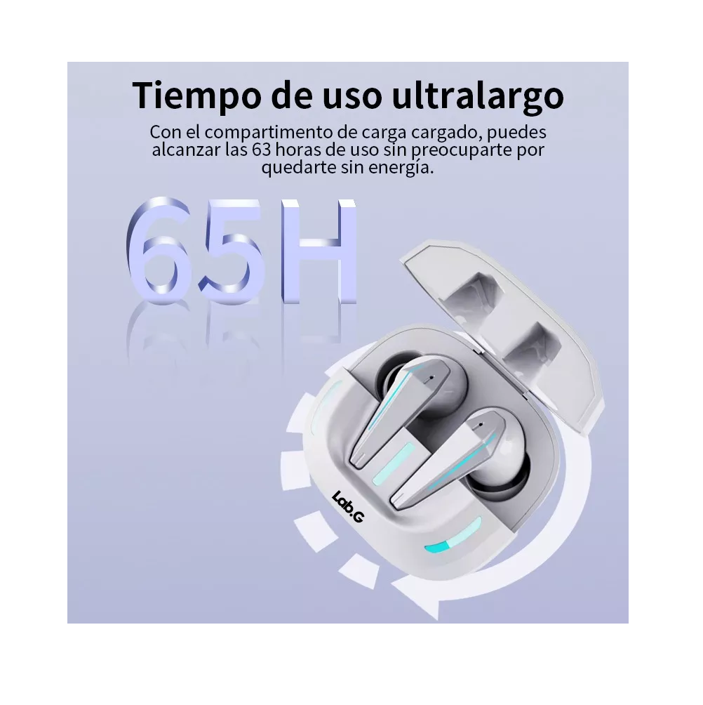 Foto 6 pulgar | Auriculares In-ear Gamer Lab.g Inalámbricos Bluetooth Earphone X16 Blanco