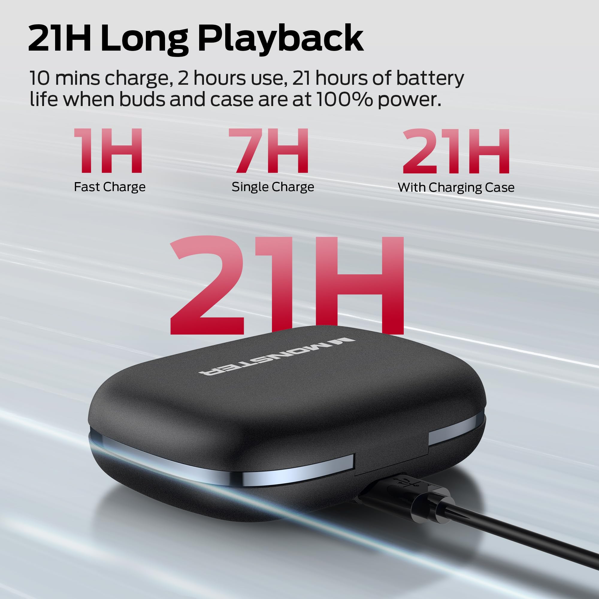 Foto 5 pulgar | Auriculares Open Ear Monster Open Ear Ac336 Bluetooth 6.0 - Venta Internacional.