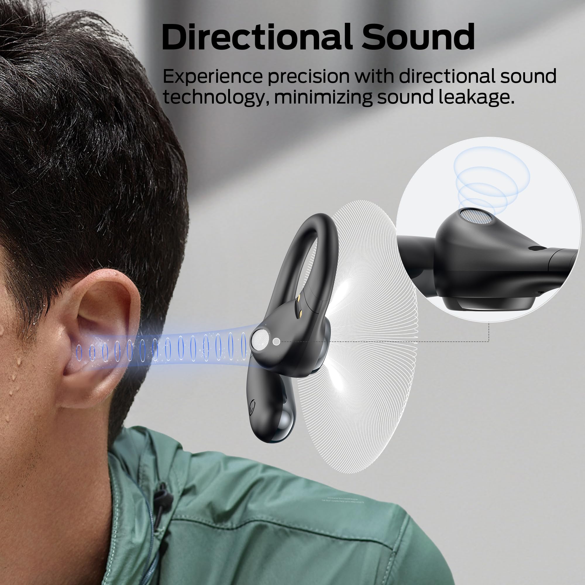 Foto 7 pulgar | Auriculares Open Ear Monster Open Ear Ac336 Bluetooth 6.0 - Venta Internacional.