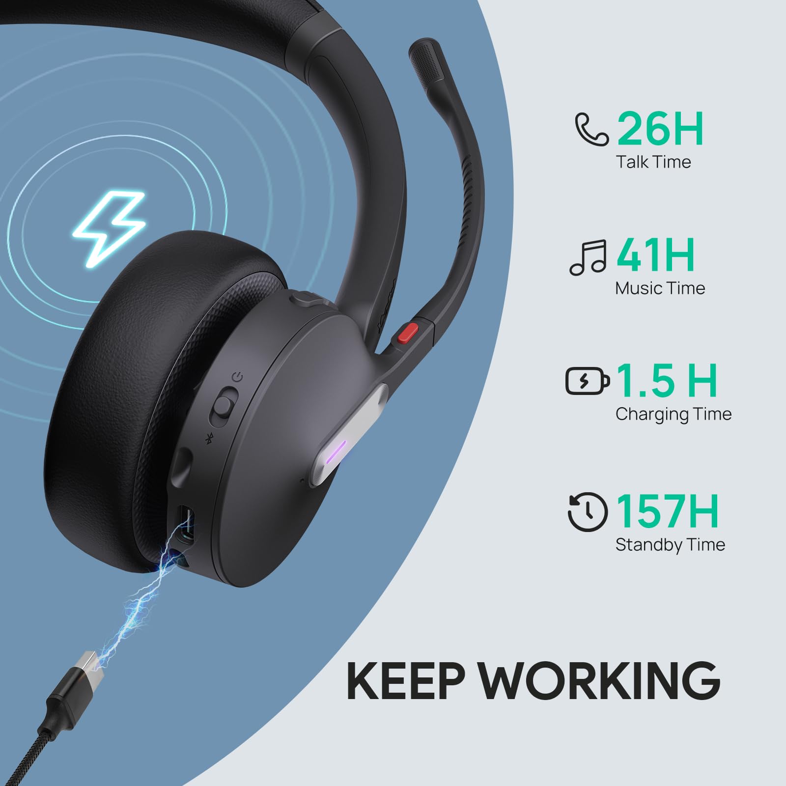 Foto 4 | Auriculares Inalámbricos Yealink Wh64 Hybrid Mono Con Dongle Dect - Venta Internacional.