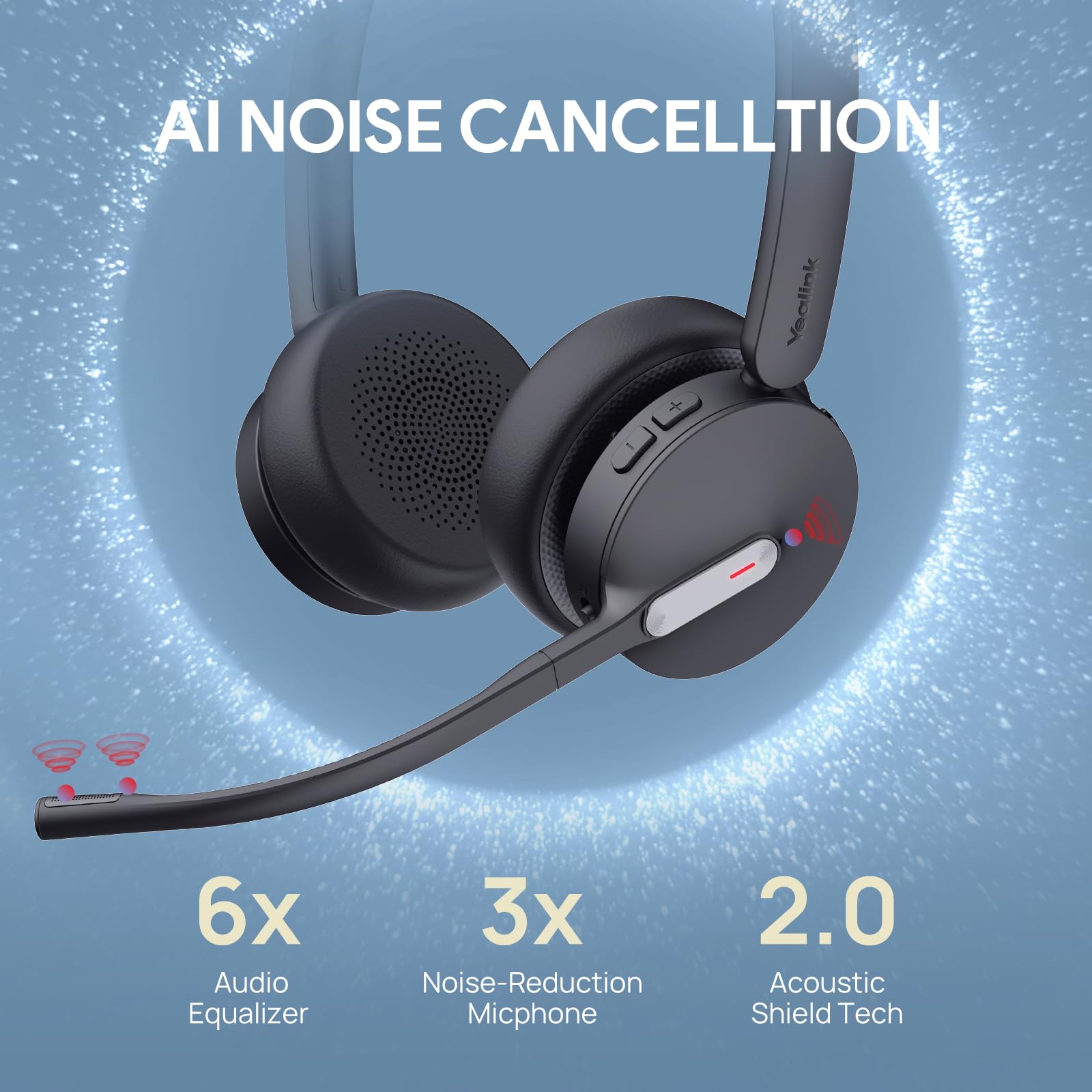 Foto 6 pulgar | Auriculares Inalámbricos Yealink Wh64 Hybrid Mono Con Dongle Dect - Venta Internacional.