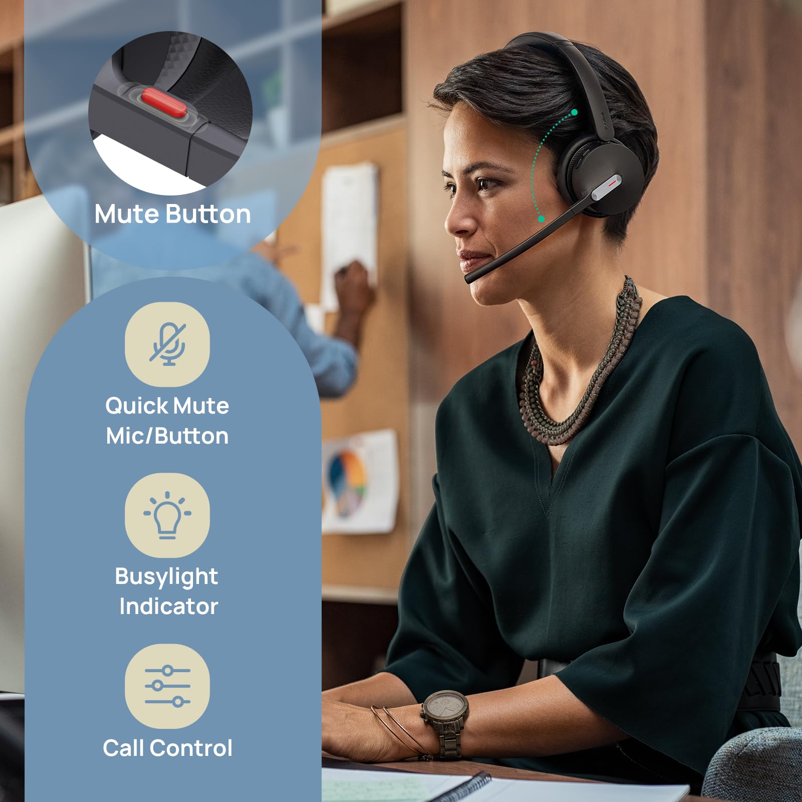 Foto 7 | Auriculares Inalámbricos Yealink Wh64 Hybrid Mono Con Dongle Dect - Venta Internacional.