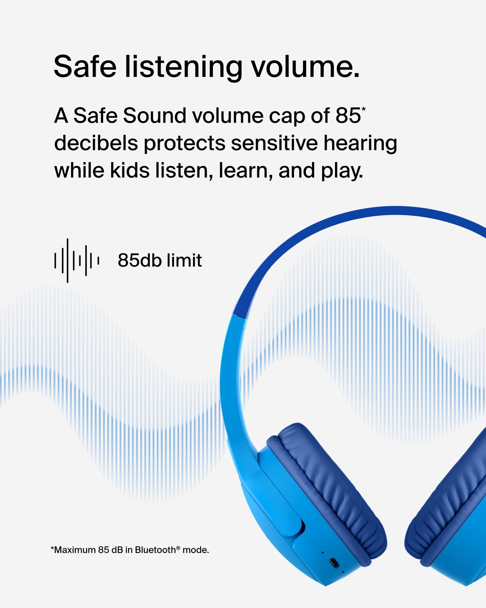 Foto 3 pulgar | Auriculares Inalámbricos Belkin Soundform Children's Mini Blue - Venta Internacional.