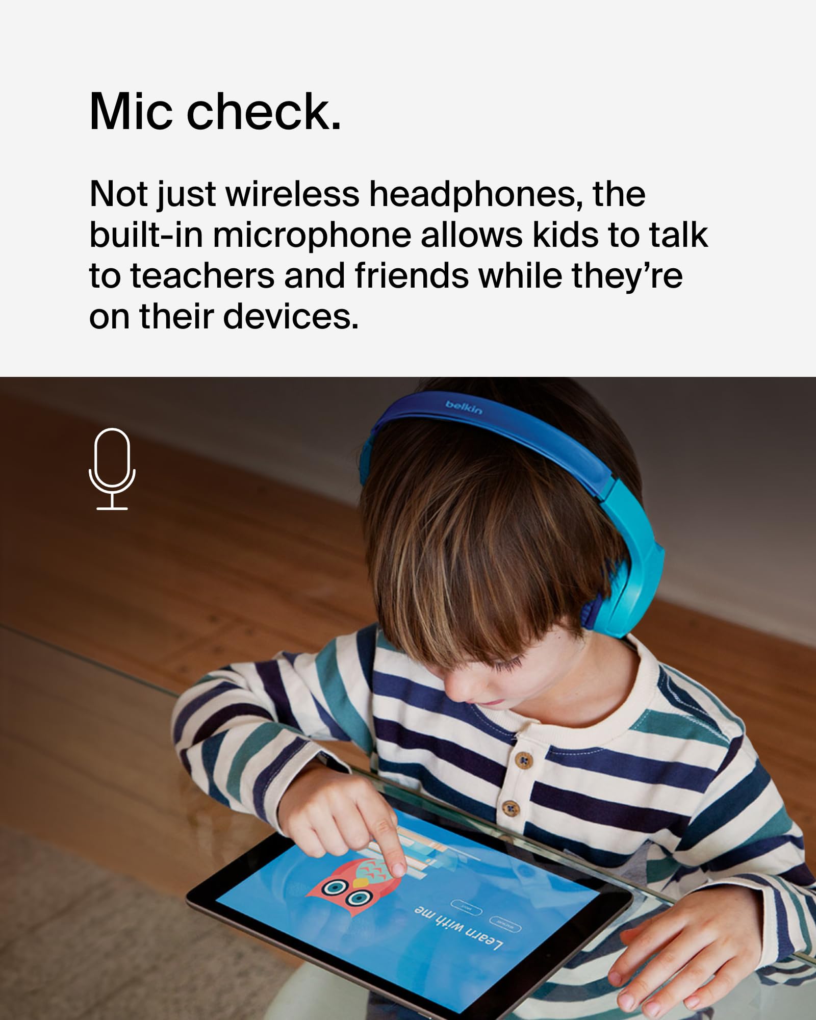 Foto 5 pulgar | Auriculares Inalámbricos Belkin Soundform Children's Mini Blue - Venta Internacional.