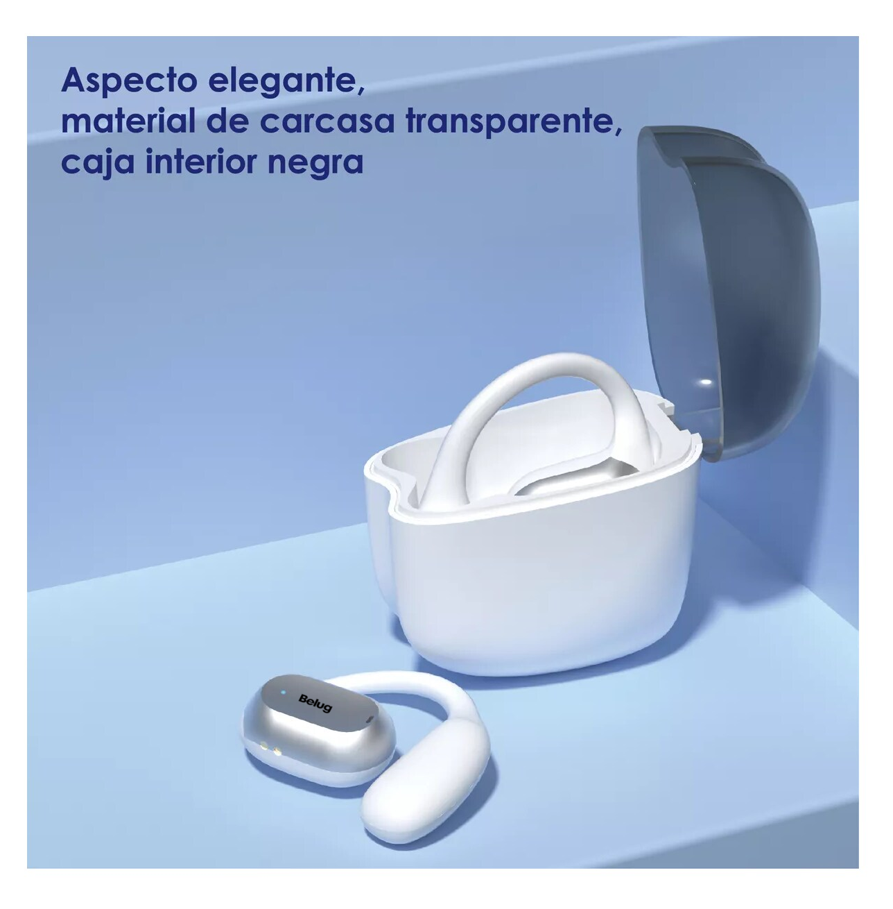 Foto 5 pulgar | Auriculares Belug Con Bluetooth Or2 Inalámbricos Led Blanco