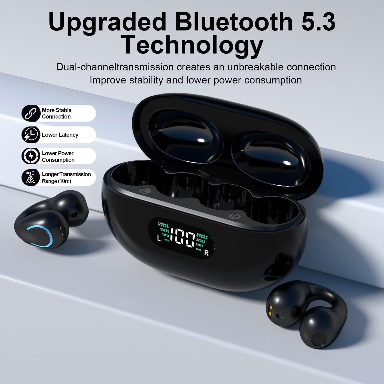 Foto 5 | Auriculares De Conducción Ósea De Oído Abierto Shijiaet Inalámbricos Ipx7 - Venta Internacional.