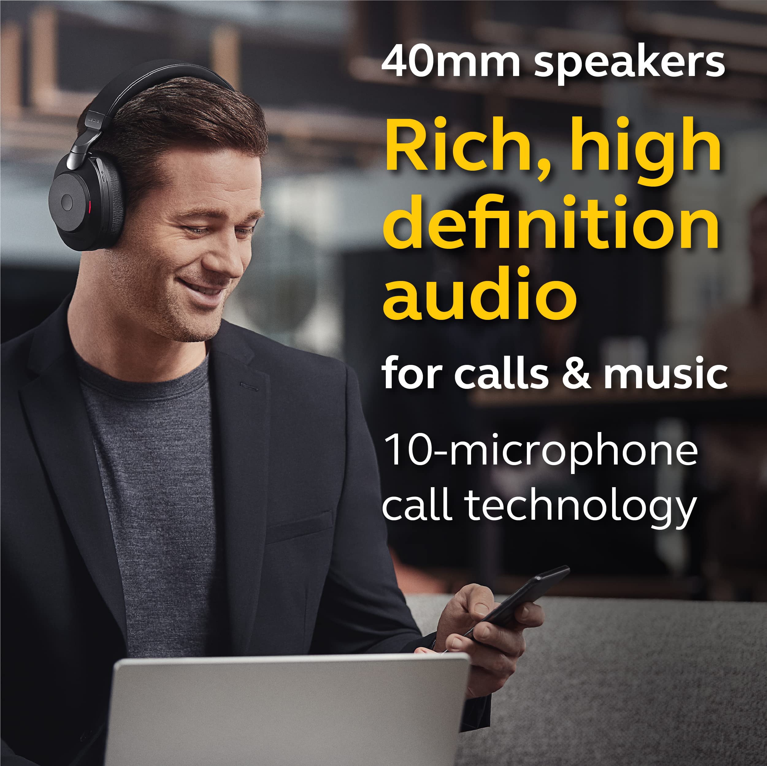 Foto 4 pulgar | Auriculares Inalámbricos Jabra Evolve2 85 Uc Con Soporte De Carga - Venta Internacional.