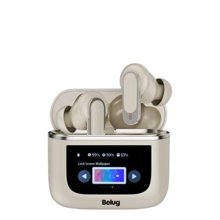 Foto 5 | Audífonos Smart Pantalla Anc Bluetooth 5.4 Tws Auriculares Belug, Plateado