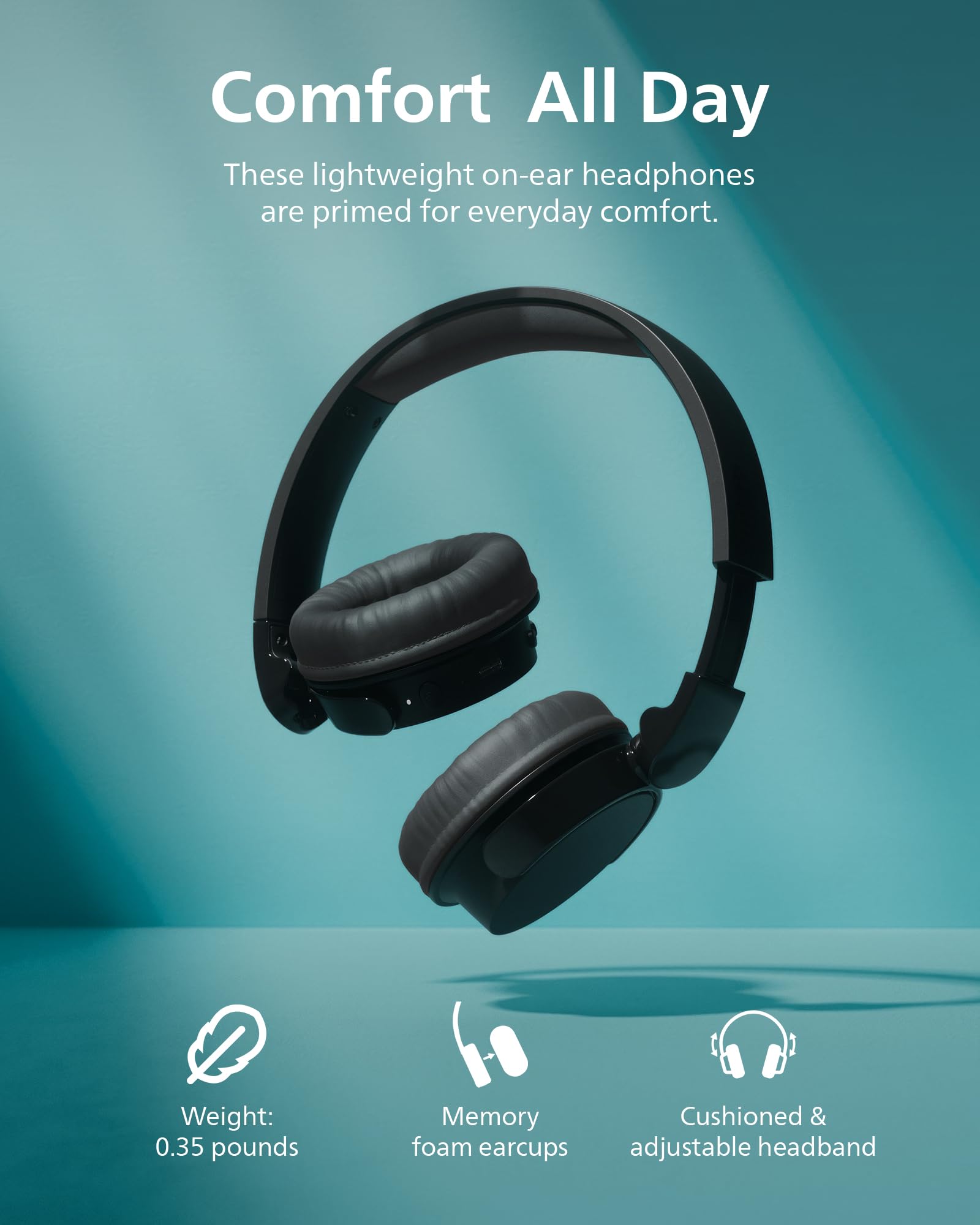 Foto 6 pulgar | Auriculares Inalámbricos Philips H3209 On-ear Bluetooth 5.3 Negros - Venta Internacional.