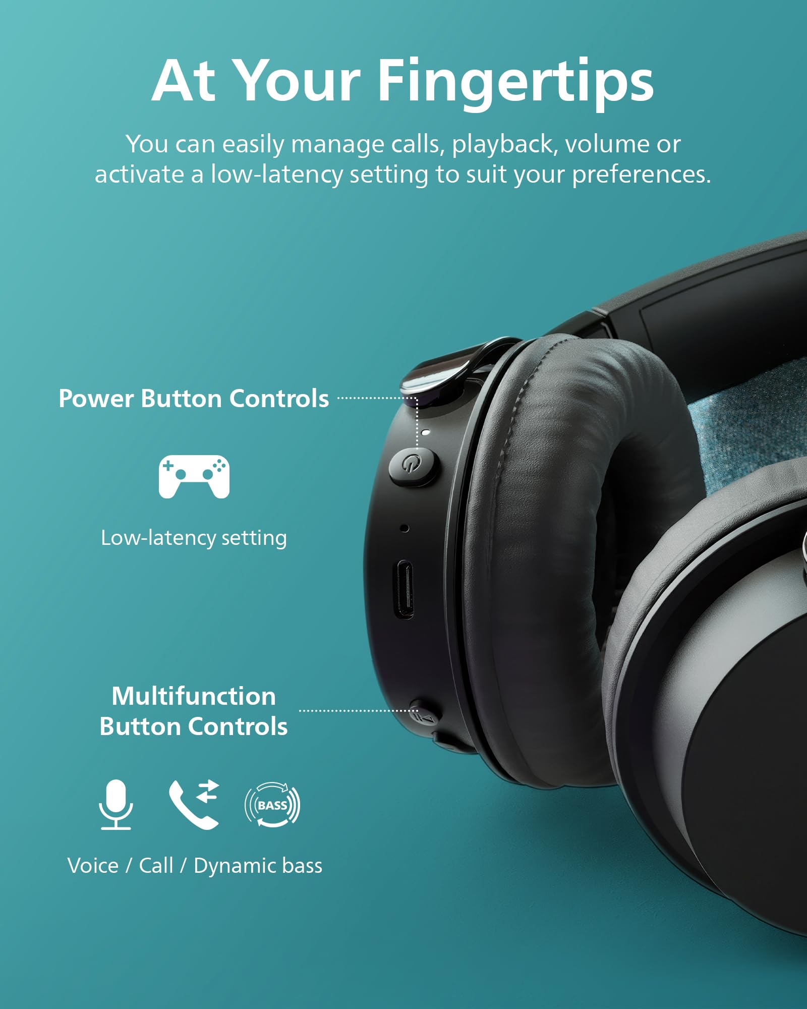 Foto 7 | Auriculares Inalámbricos Philips H3209 On-ear Bluetooth 5.3 Negros - Venta Internacional.