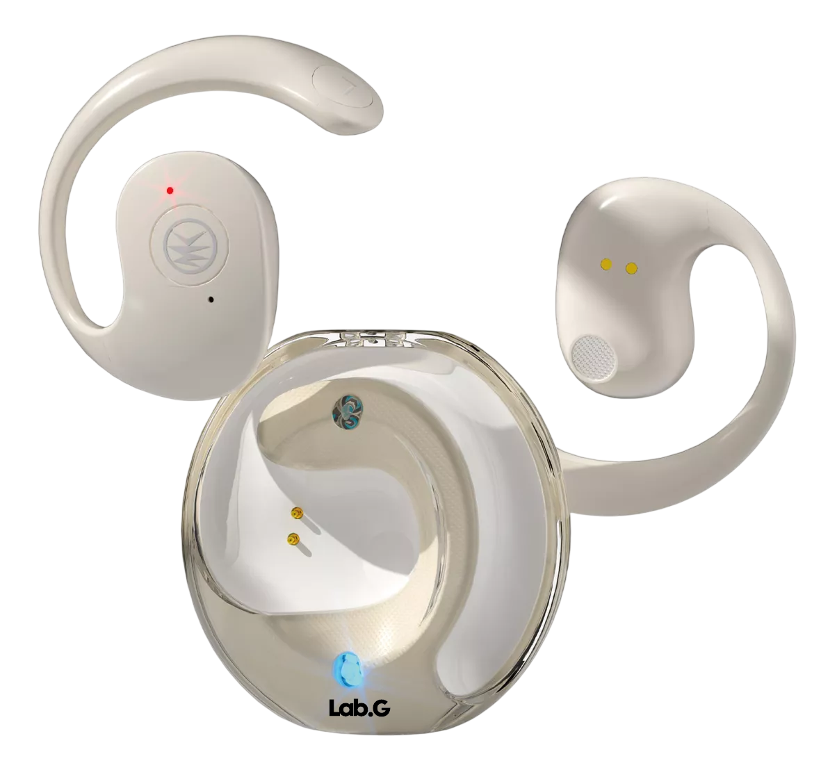 Foto 1 | Auriculares Deportivos Lab.g Bluetooth Con Oreja Colgante Beige