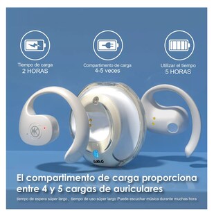 Foto 3 | Auriculares Deportivos Lab.g Bluetooth Con Oreja Colgante Beige