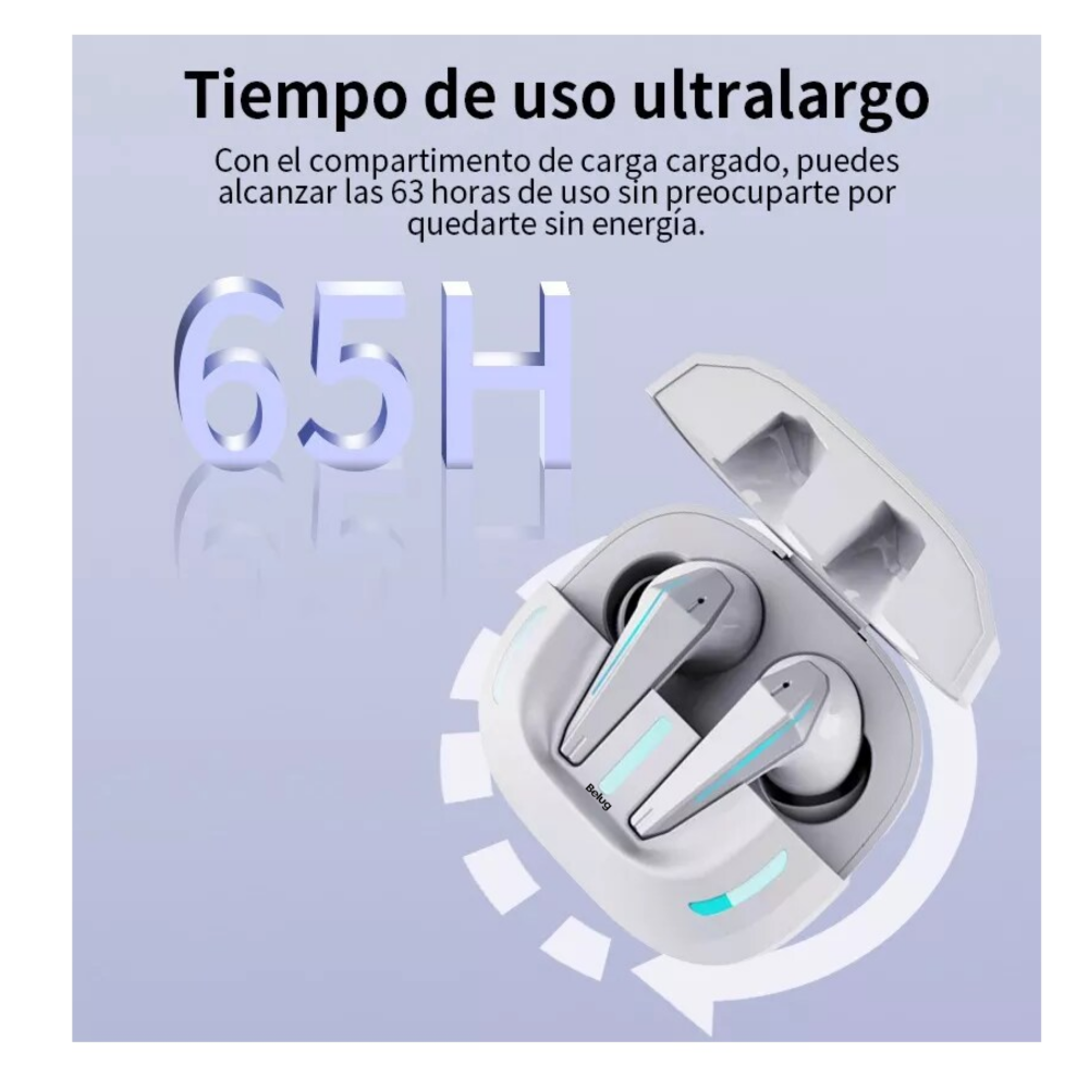 Foto 6 pulgar | Auriculares In-ear Gamer Inalámbricos Bluetooth Earphone X16, Belug  Blanco