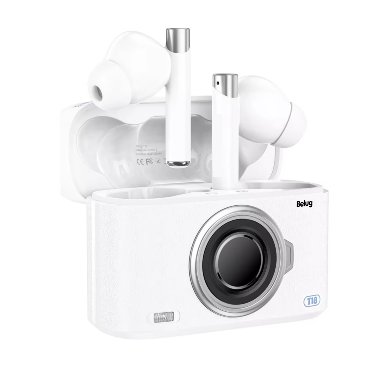 Foto 2 pulgar | Audífonos Belugt18 In-ear Gamer Buds Bt 5.3 Inalámbricos Blanco