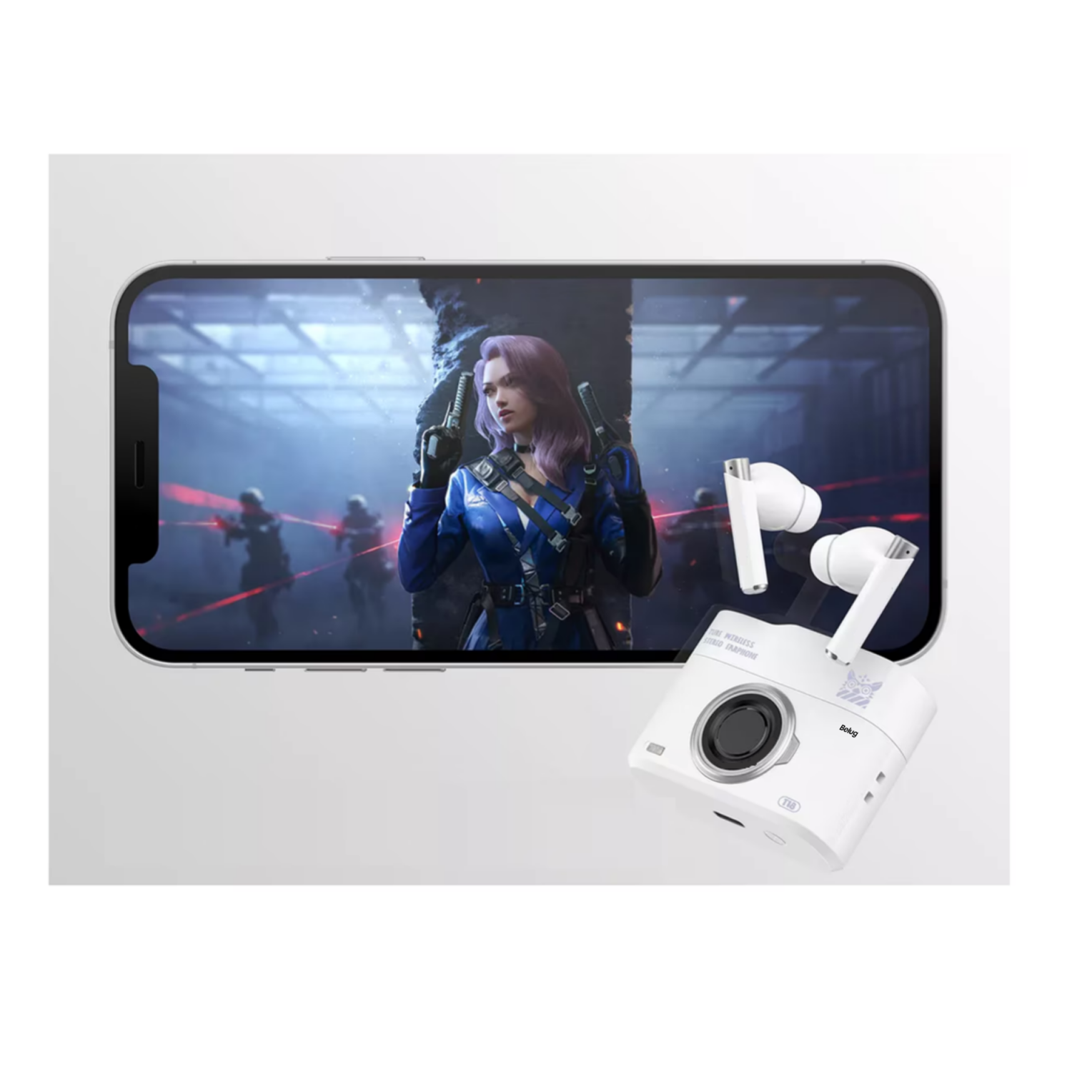 Foto 4 pulgar | Audífonos Belugt18 In-ear Gamer Buds Bt 5.3 Inalámbricos Blanco