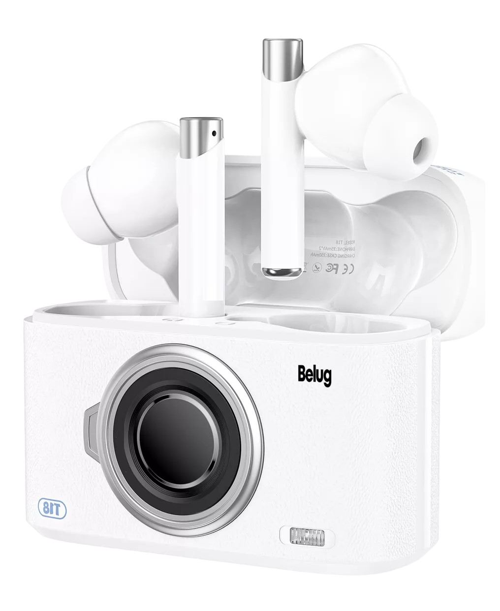 Foto 5 pulgar | Audífonos Belugt18 In-ear Gamer Buds Bt 5.3 Inalámbricos Blanco