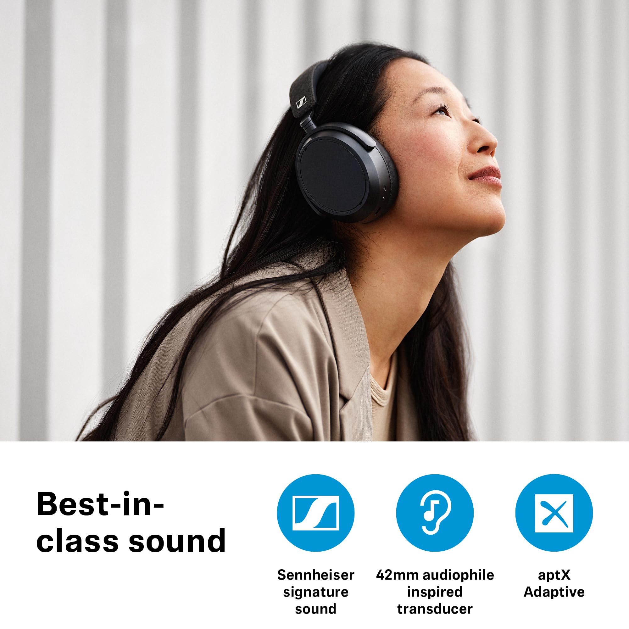 Foto 2 | Auriculares Inalámbricos Sennheiser Momentum 4 Bluetooth Black - Venta Internacional.