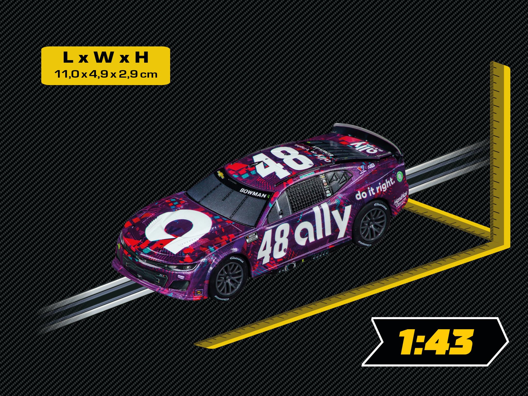 Foto 3 | Tragaperras Carrera Go Nascar Hendrick Motosports Camaro 1:43 - Venta Internacional.