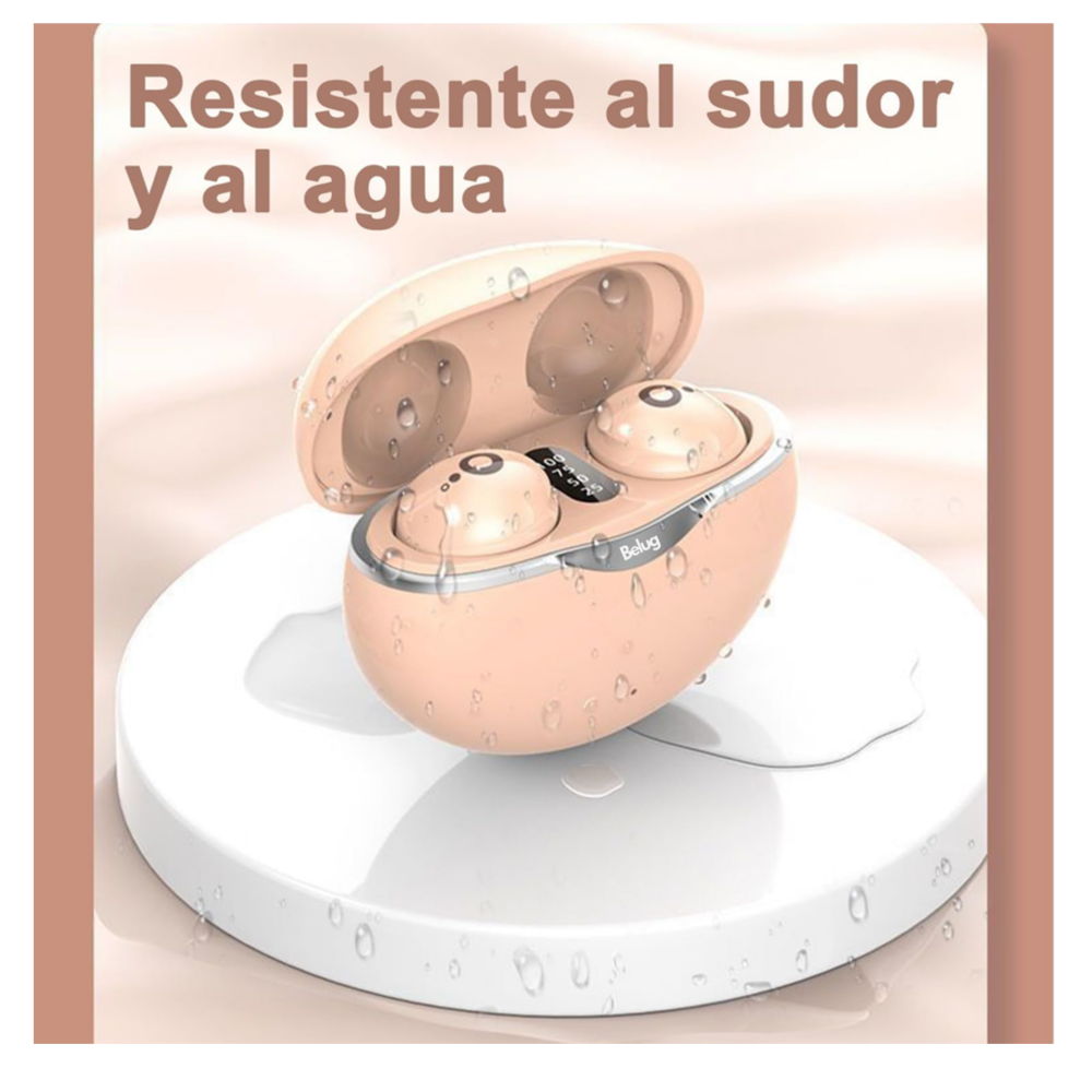 Foto 5 pulgar | Audífonos Invisibles Verdaderamente Inalámbricos Con Bt 5.3 Belug,  Beige