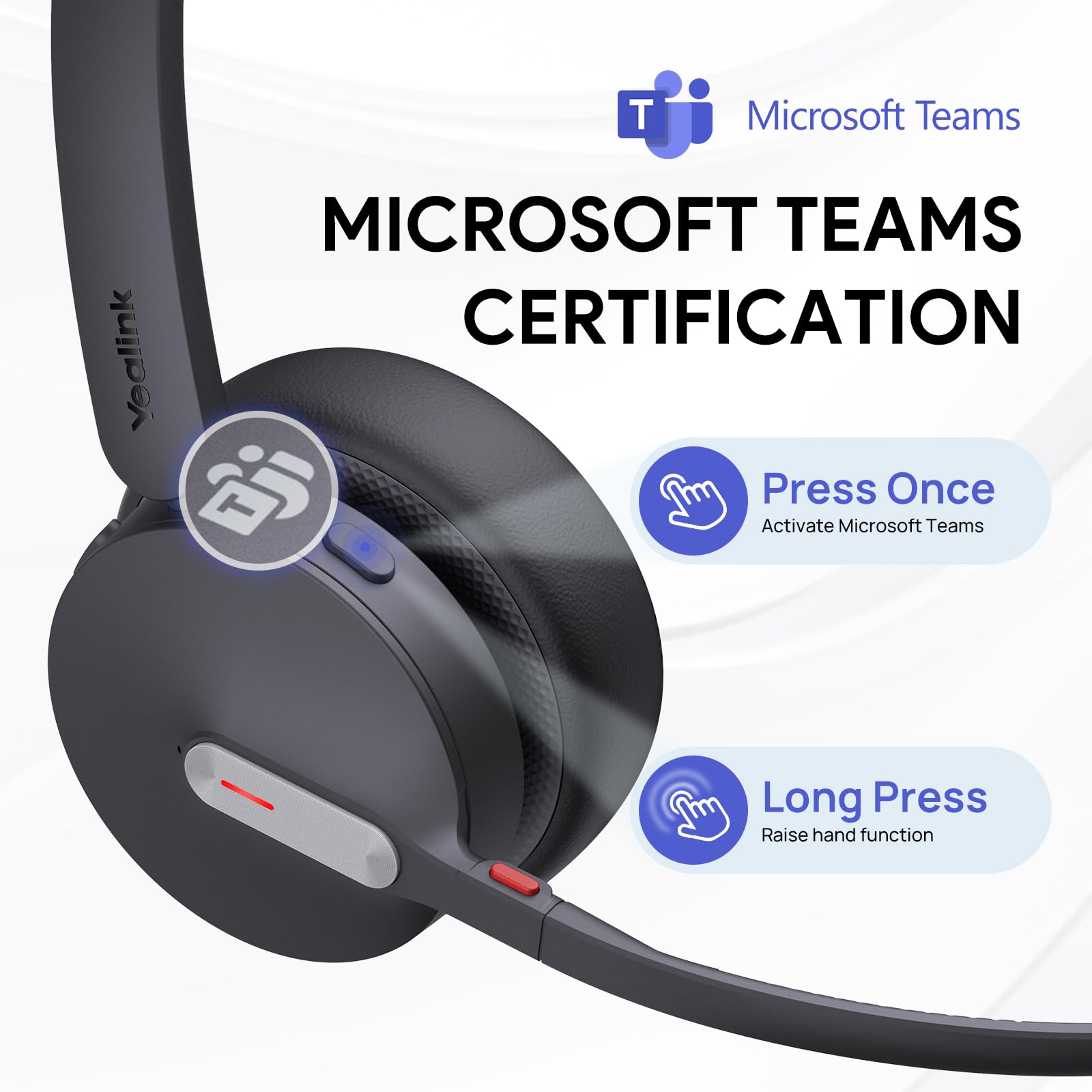 Foto 4 pulgar | Auriculares Inalámbricos Yealink Bh70 Mono Teams Con Micrófono Para Llamadas De 35 Horas - Venta Internacional.