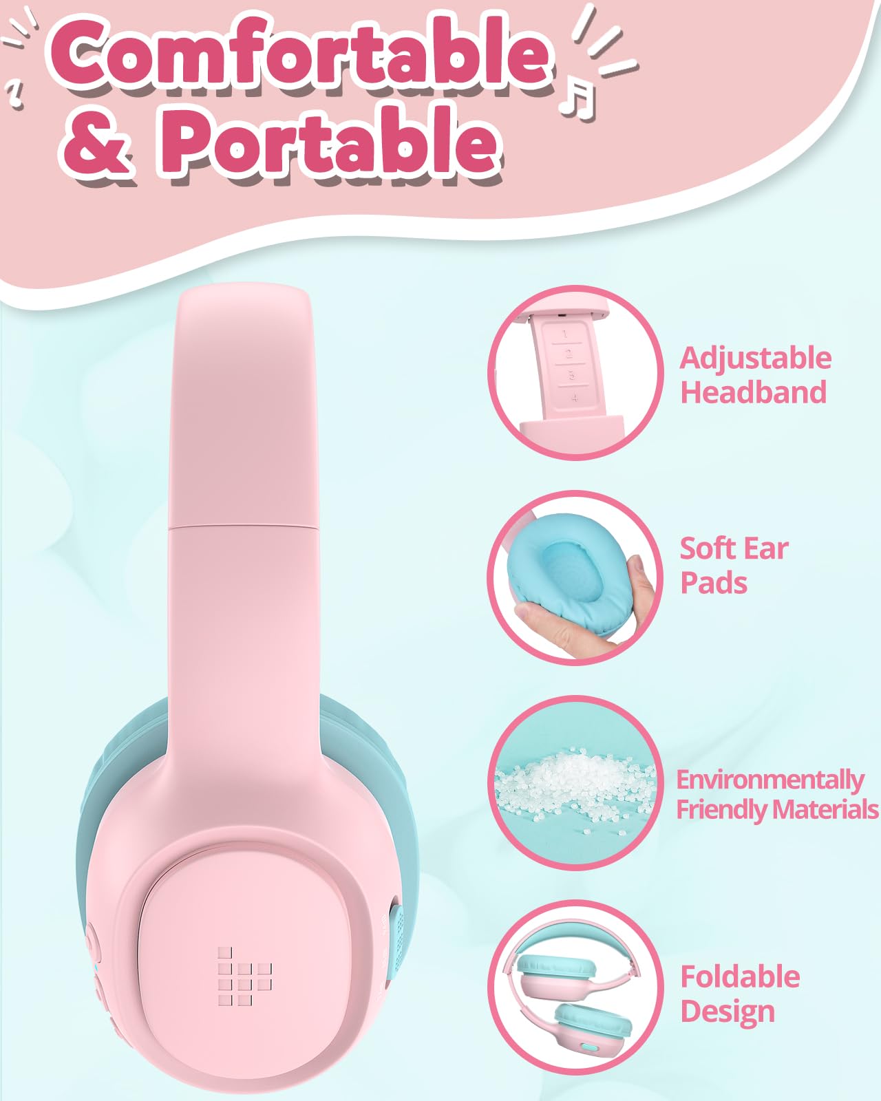 Foto 7 pulgar | Auriculares Bluetooth Tronsmart Kh02 Para Niños Con Límite De Volumen - Venta Internacional.
