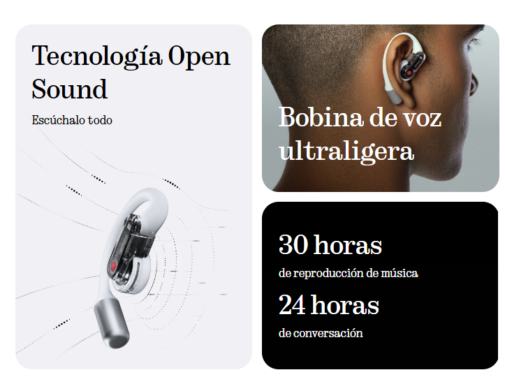 Foto 5 pulgar | Auriculares Nothing Ear (abiertos) With Clear Voice Ip54 Technology