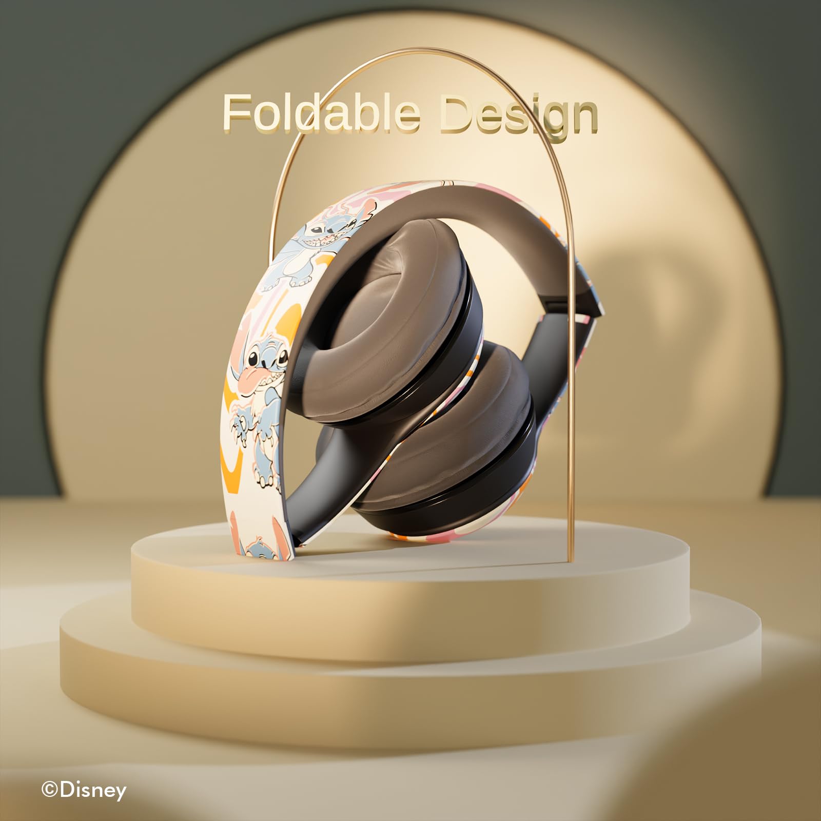 Foto 7 pulgar | Auriculares Supraaurales Bluetooth Ijoy Disney Stitch Fun Waves - Venta Internacional.
