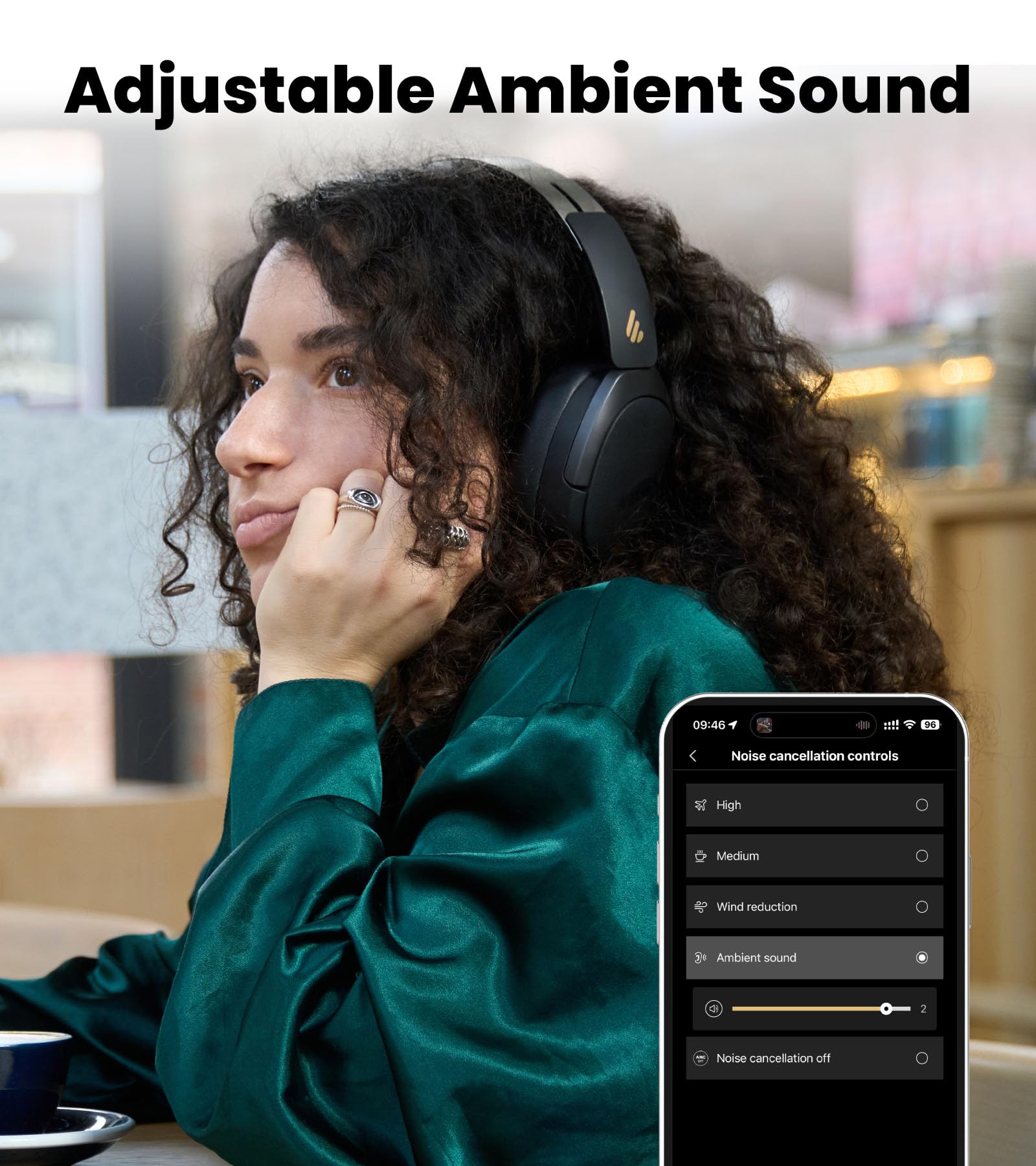 Foto 4 pulgar | Auriculares Edifier W80 Para Colocar Sobre Las Orejas Con Cancelación Activa De Ruido - Venta Internacional.