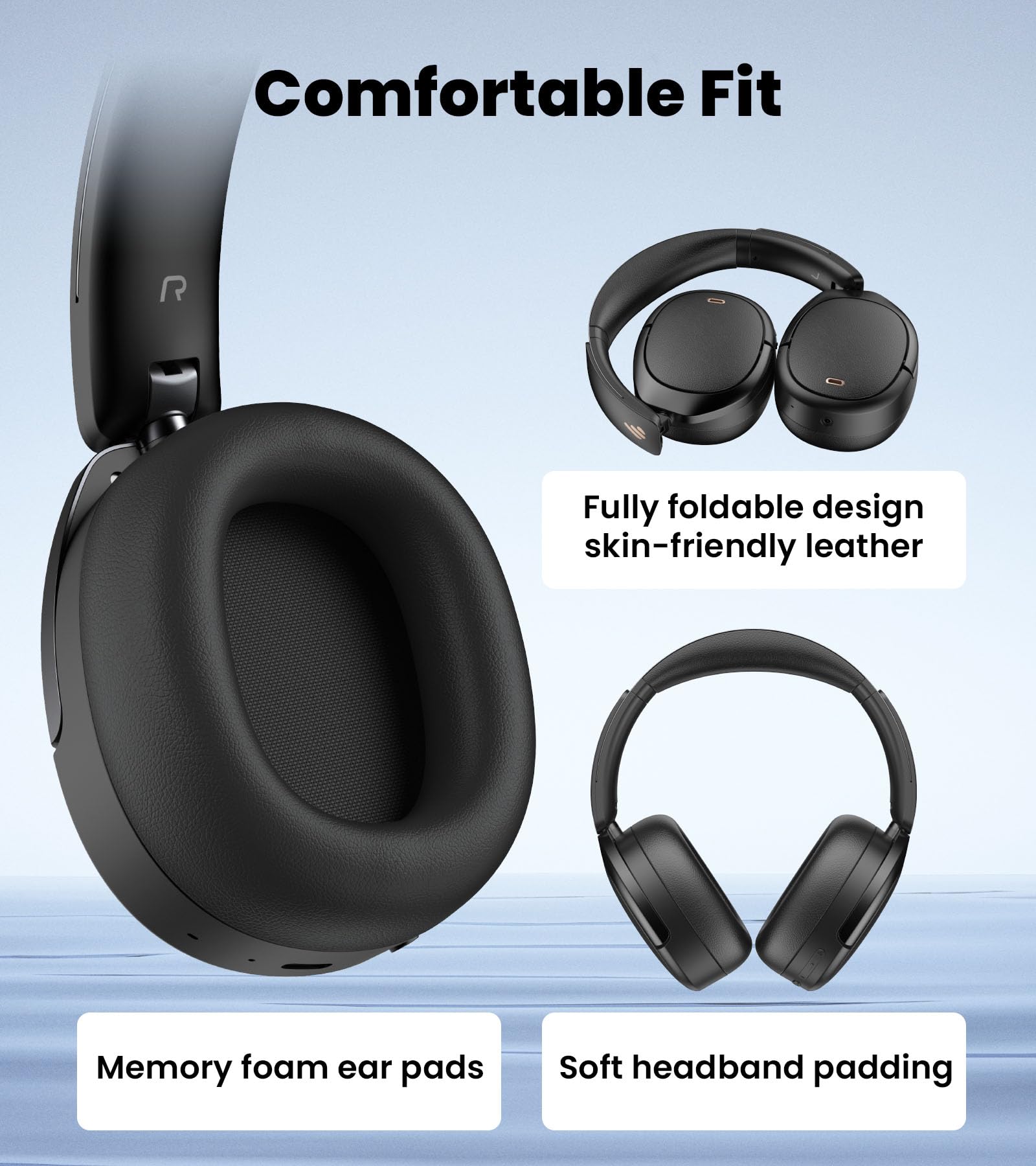 Foto 6 | Auriculares Edifier W80 Para Colocar Sobre Las Orejas Con Cancelación Activa De Ruido - Venta Internacional.