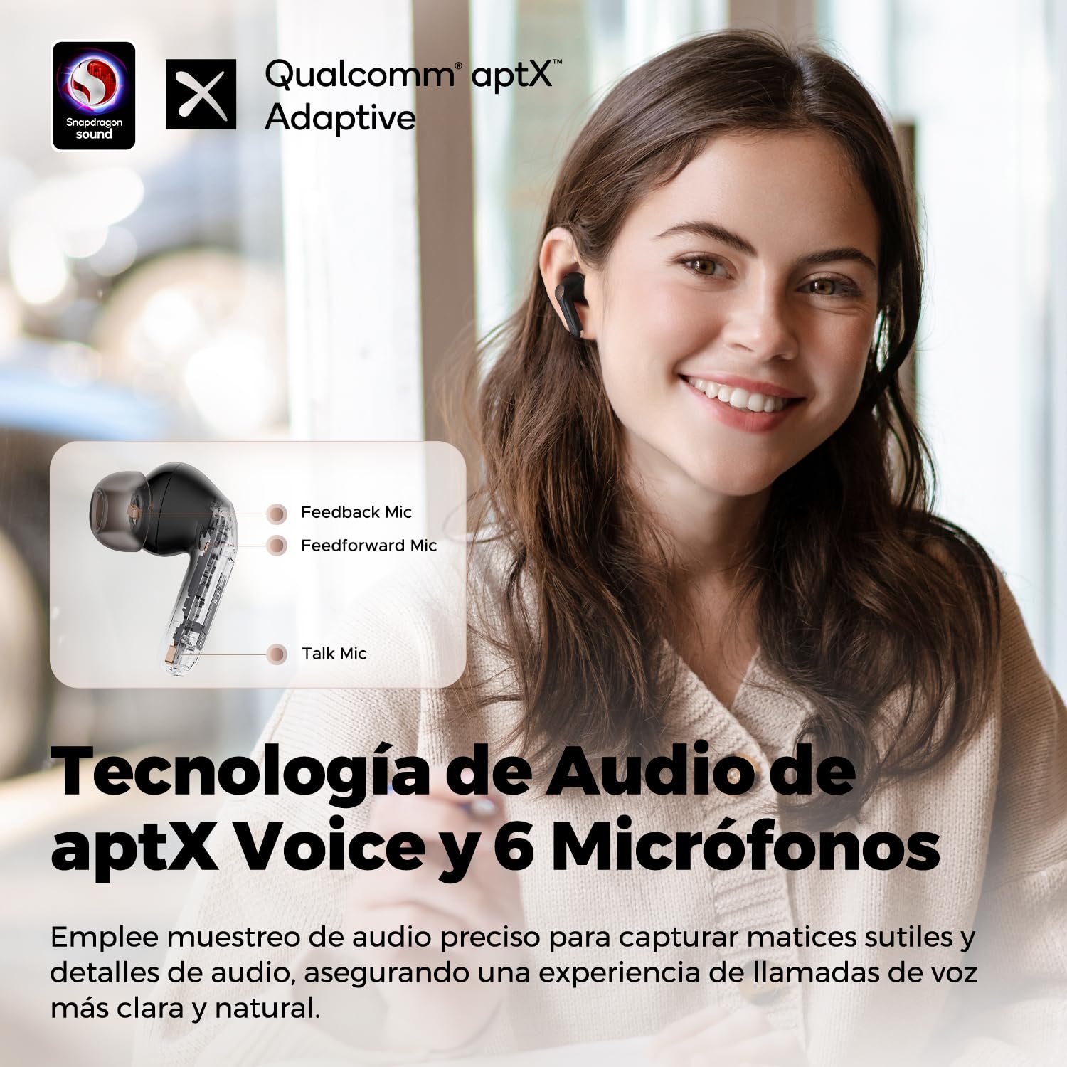Foto 5 pulgar | Auriculares Inalámbricos Soundpeats Air4 Pro Con Anc Bluetooth 5.3 - Venta Internacional.