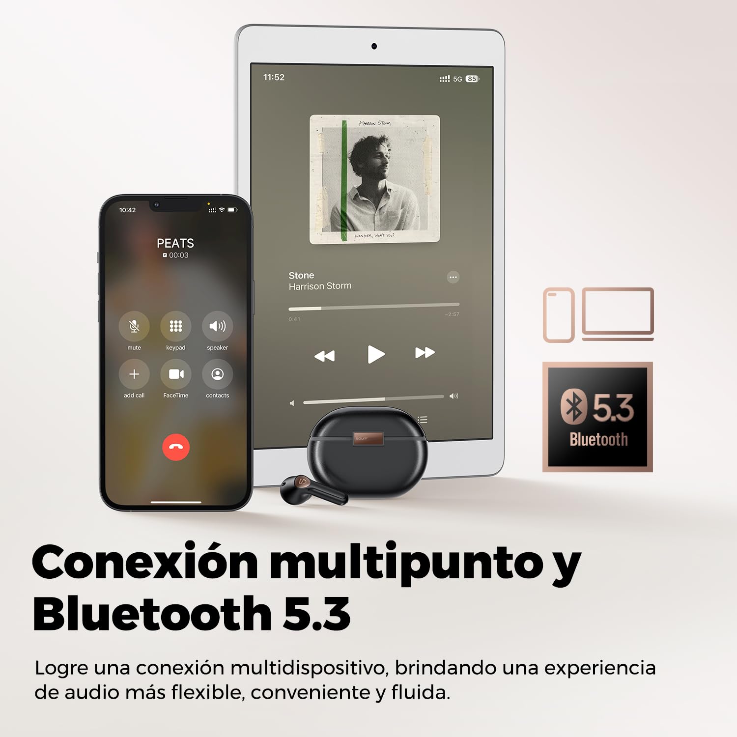 Foto 7 | Auriculares Inalámbricos Soundpeats Air4 Pro Con Anc Bluetooth 5.3 - Venta Internacional.