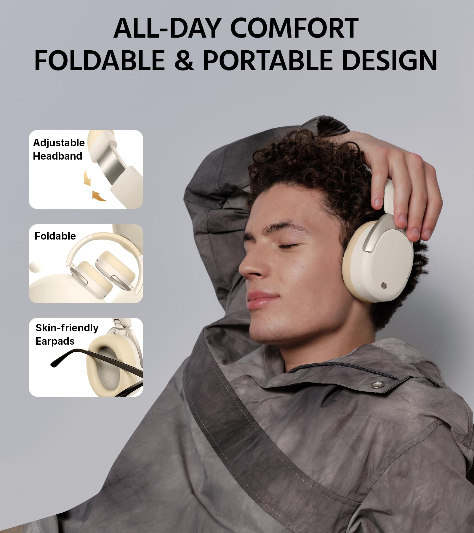 Foto 8 pulgar | Auriculares Supraaurales Inalámbricos Edifier W830nb Con Anc - Ivory - Venta Internacional.