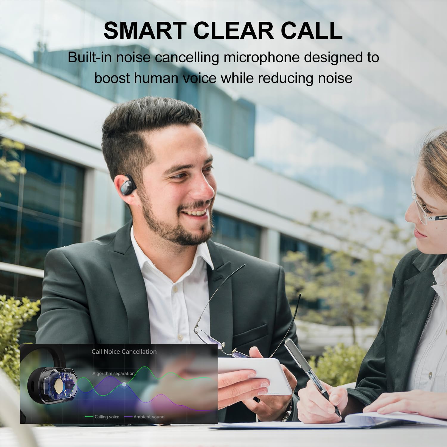 Foto 4 | Auriculares Inalámbricos Edifier Air 2 Open Ear Con Orejeras Negros - Venta Internacional.