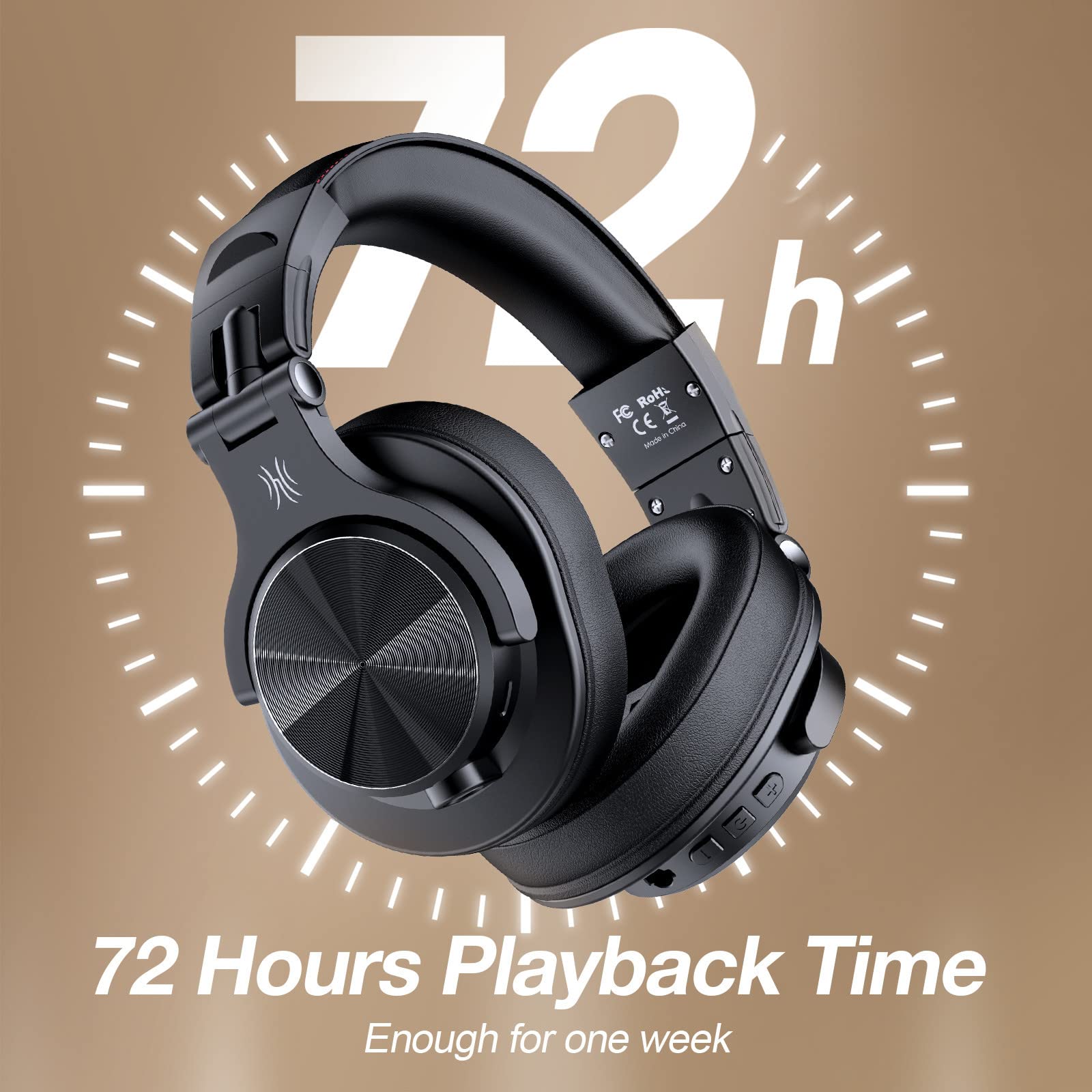 Foto 3 | Auriculares Supraaurales Bluetooth Oneodio A70 Con 72 Horas De Reproducción - Venta Internacional.