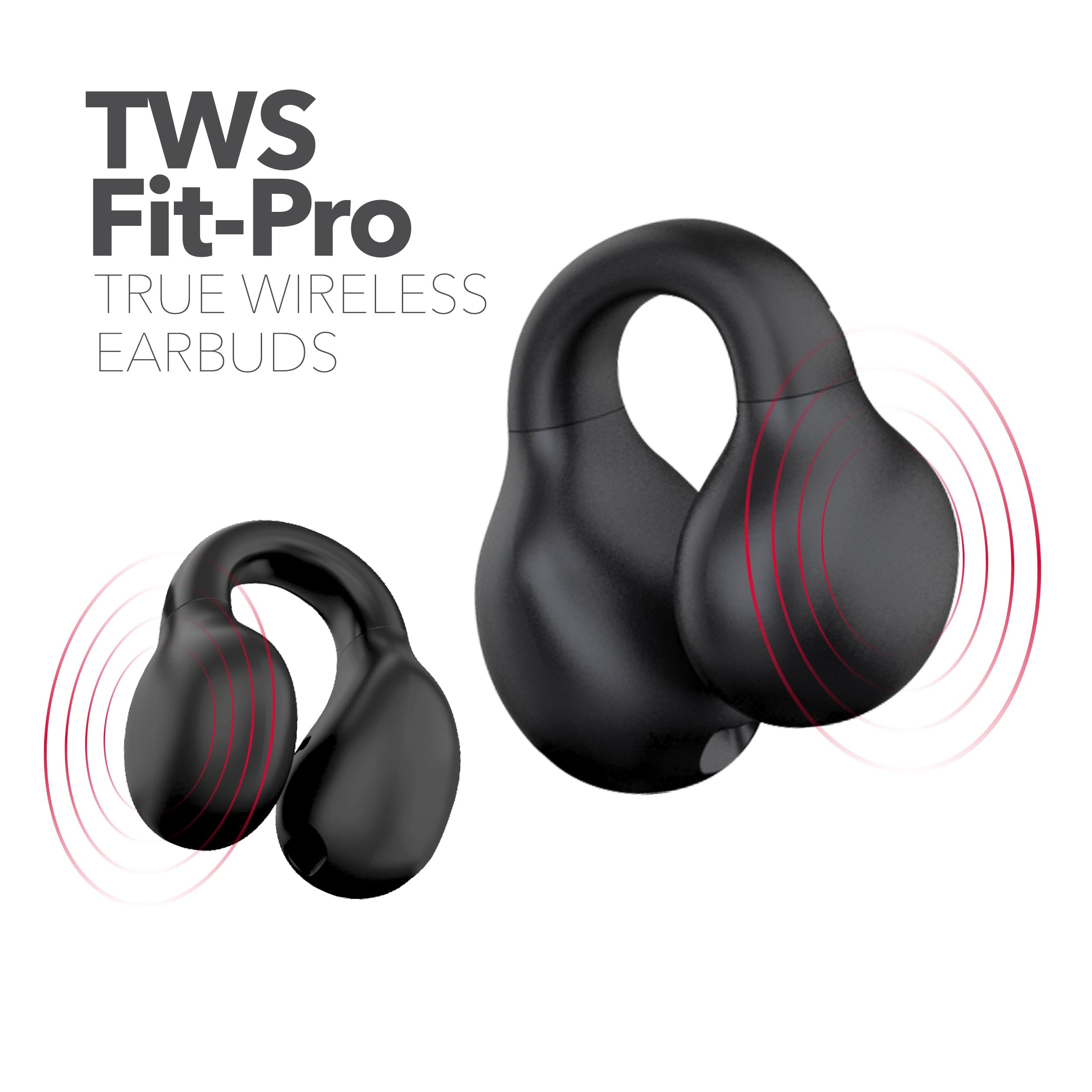 Foto 4 pulgar | Auriculares True Wireless Rca Wave-66, 20 Horas De Reproducción, Color Negro - Venta Internacional.