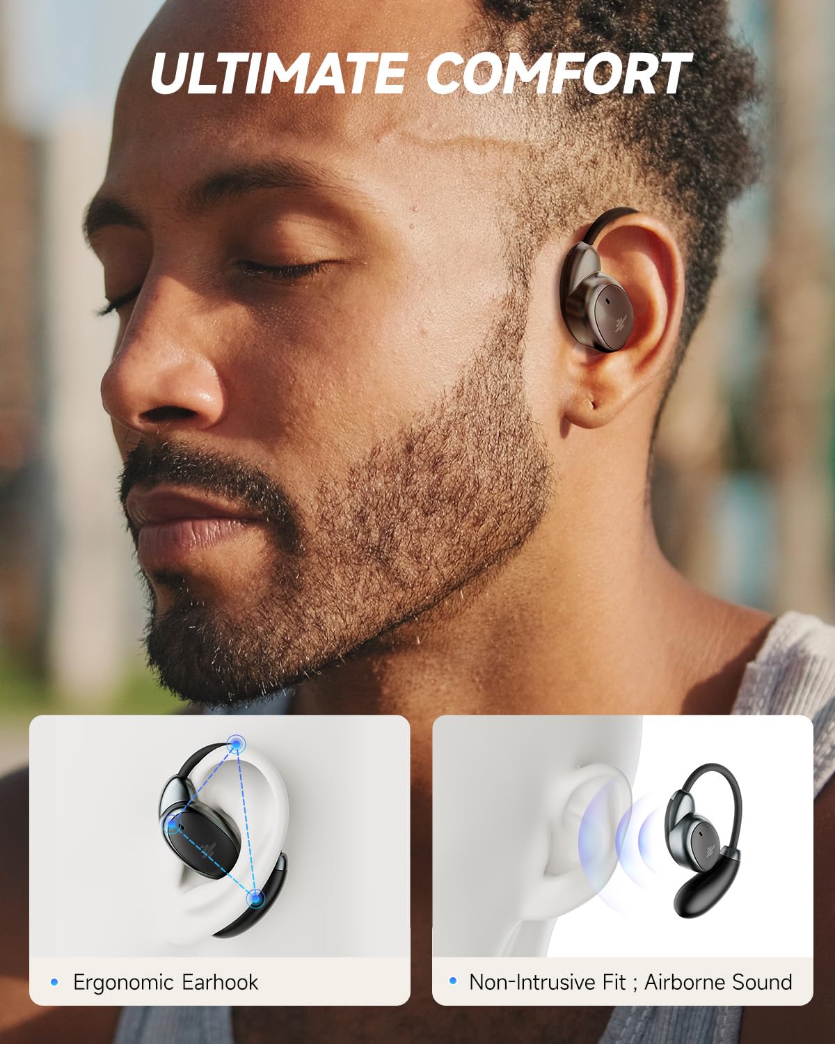 Foto 3 pulgar | Auriculares Abiertos Donner Dobuds Open Bluetooth 5.3 Negros - Venta Internacional.
