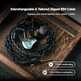 Foto 6 | Monitor Auditivo Linsoul Ziigaat Arcanis 2dd+5ba Hybrid Iem Wired - Venta Internacional.