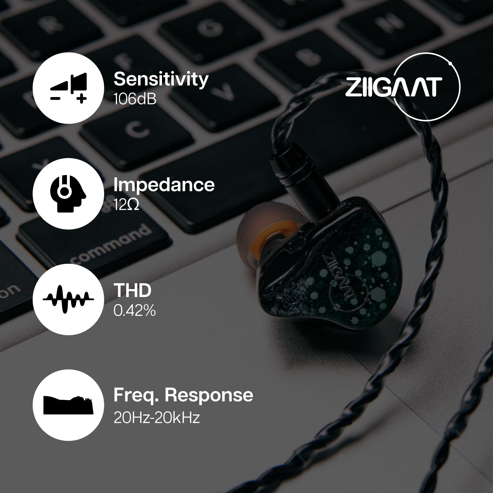 Foto 8 pulgar | Monitor Auditivo Linsoul Ziigaat Arcanis 2dd+5ba Hybrid Iem Wired - Venta Internacional.