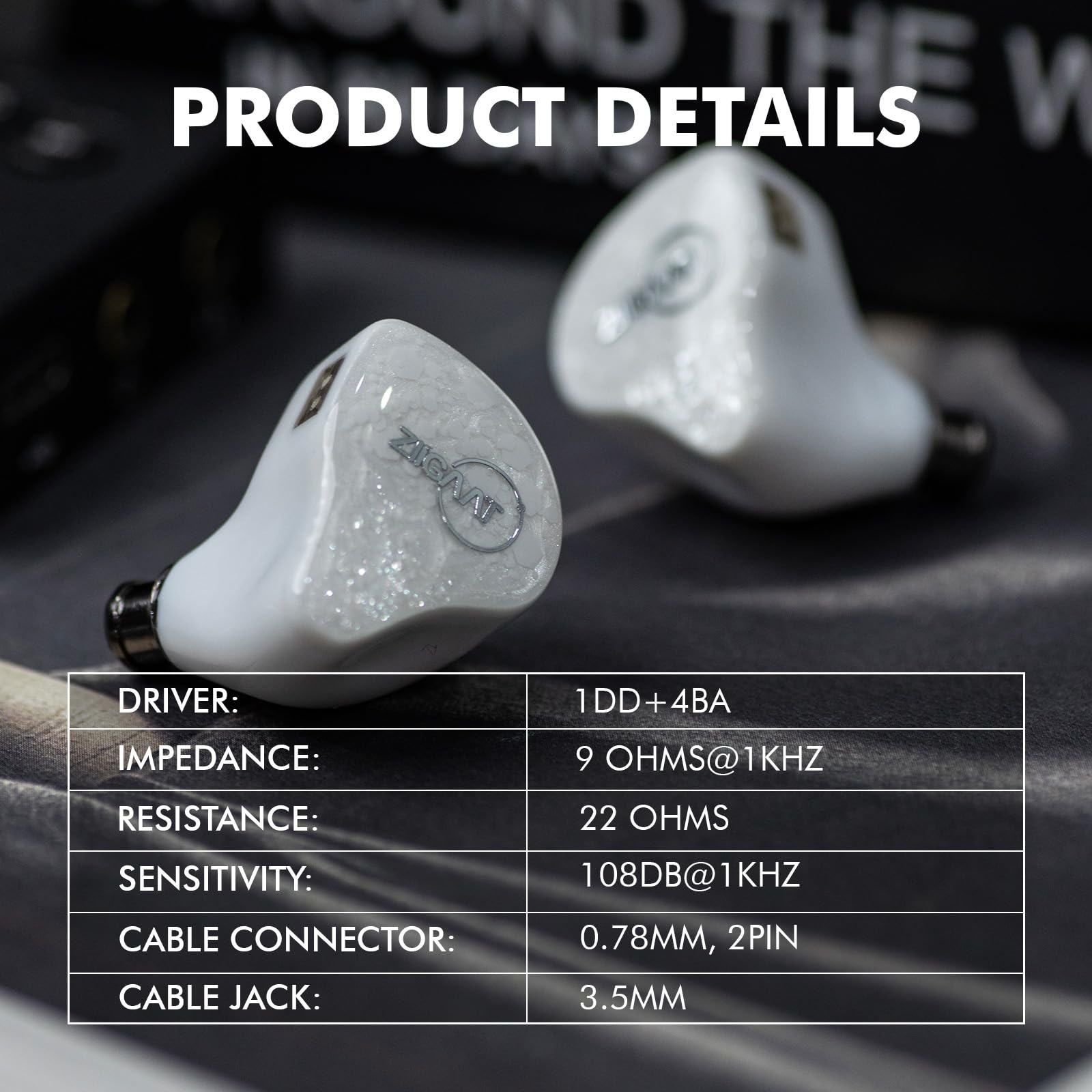 Foto 3 pulgar | Auriculares Linsoul Ziigaat X Fresh Reviews Arete 1dd+4ba Iem - Venta Internacional.