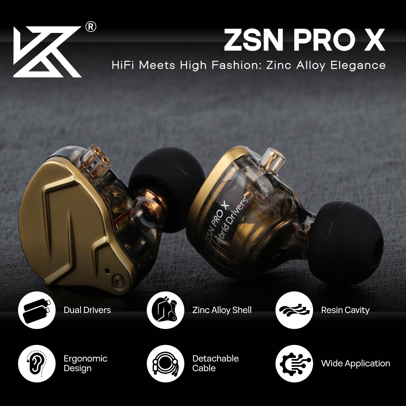 Foto 2 | Auriculares Kz Zsn Pro X Con Doble Controlador 1ba+1dd Hybrid Metal - Venta Internacional.