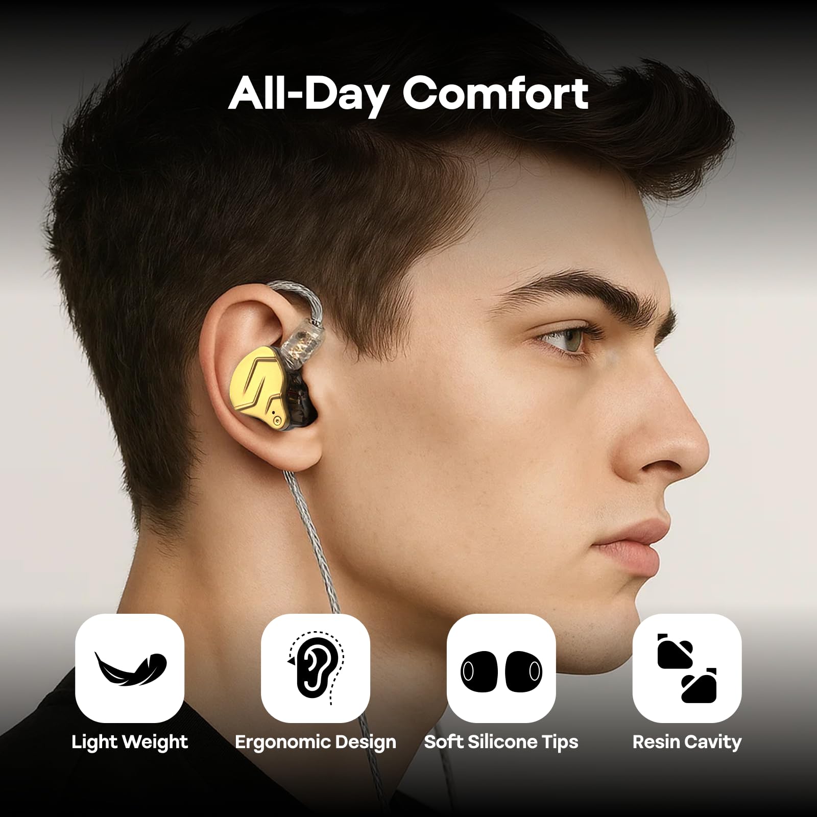 Foto 6 pulgar | Auriculares Kz Zsn Pro X Con Doble Controlador 1ba+1dd Hybrid Metal - Venta Internacional.