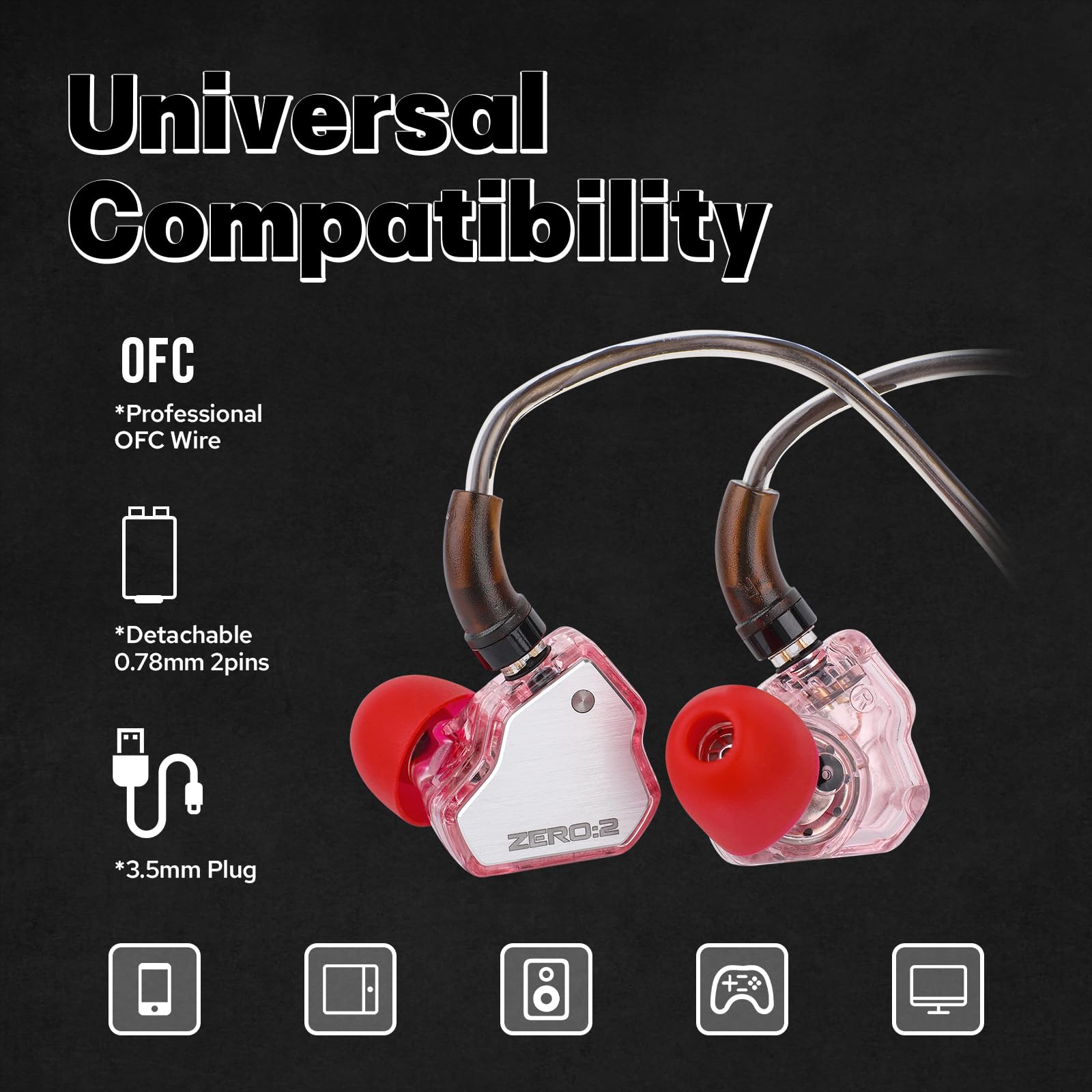 Foto 6 pulgar | Monitor Intraural Linsoul 7 Hz X Crinacle Zero 2: Controlador Dinámico De 10 Mm - Venta Internacional.