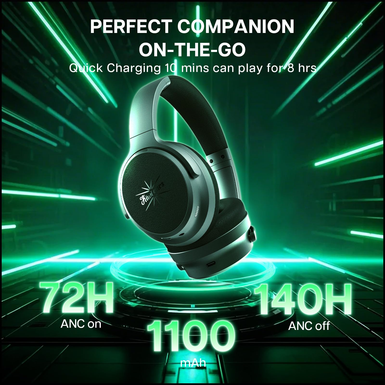 Foto 5 pulgar | Auriculares Supraaurales Inalámbricos Linsoul Kiwi Ears Ardor Bluetooth 5.4 - Venta Internacional.